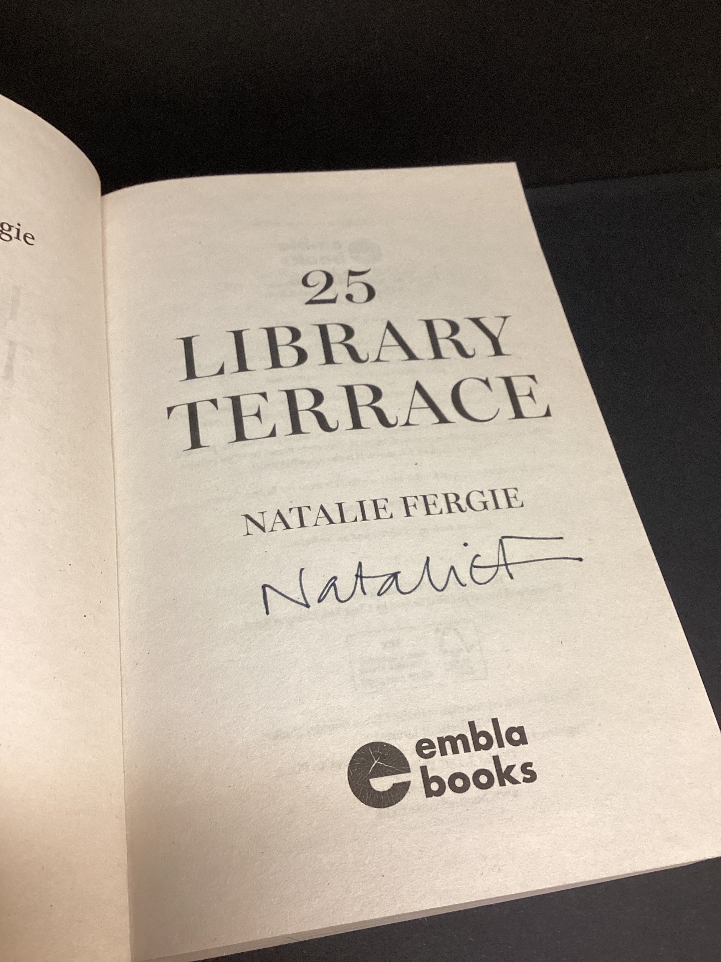 27 Library Terrace (Signed, 2025) by Natalie Fergie Paperback - Image 2