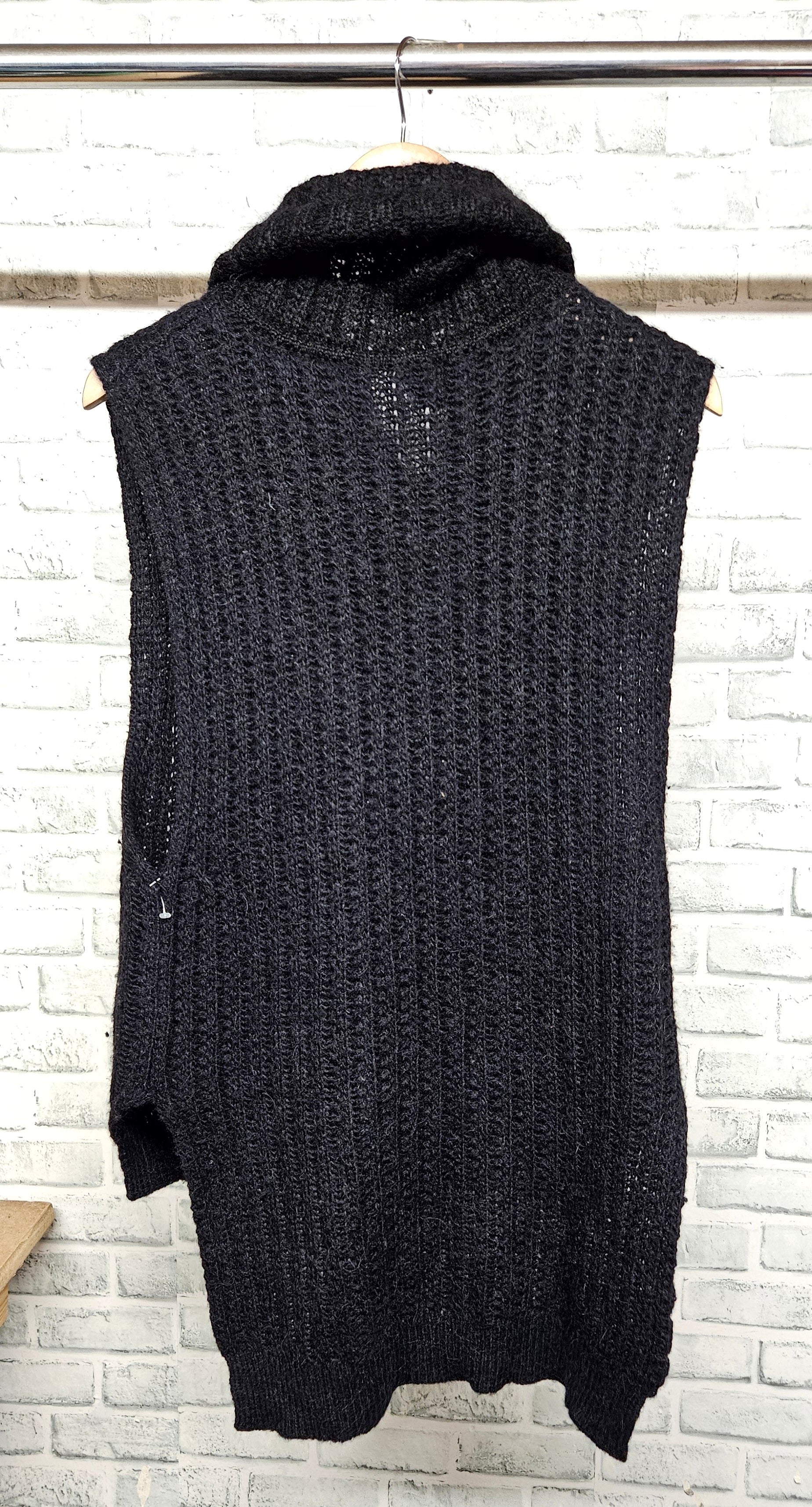 3.1 Phillip Lim Black Sleeveless Roll Neck Vest Top Size Medium - Image 6