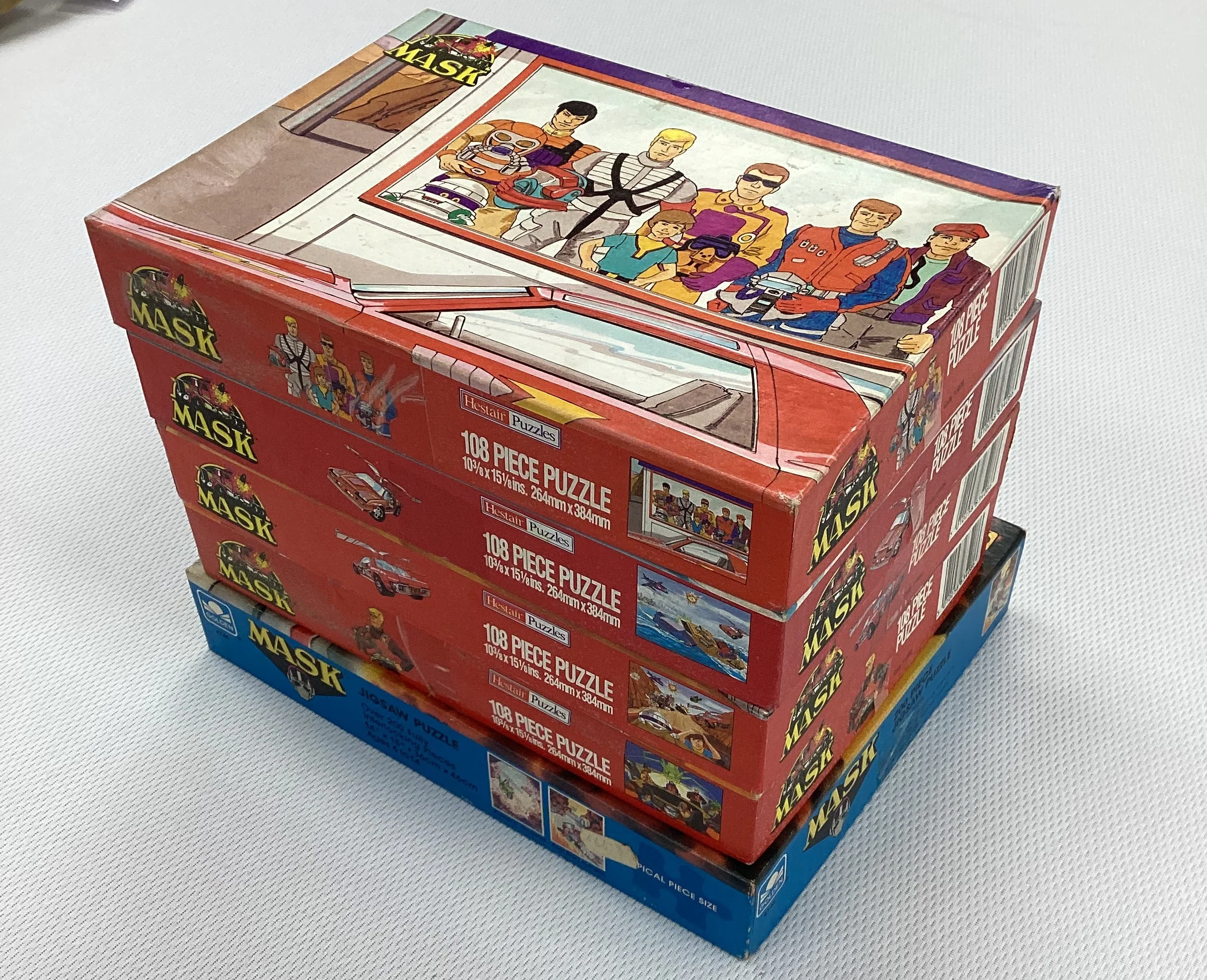 5 Vintage 1980s MASK Jigsaw Puzzles - Image 3