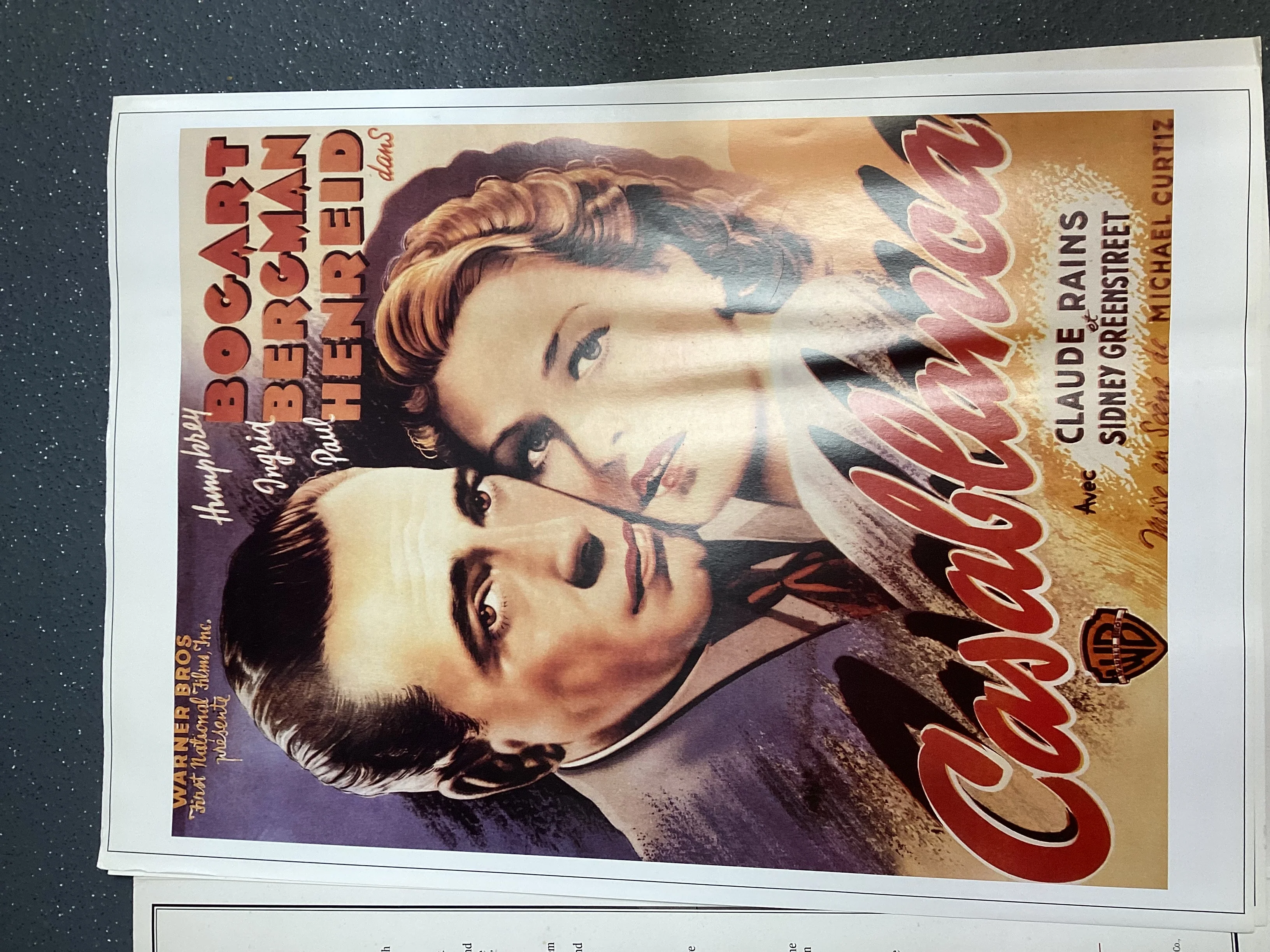 6 Full Colour Posters Casablanca Hollywood 1995 - Image 5