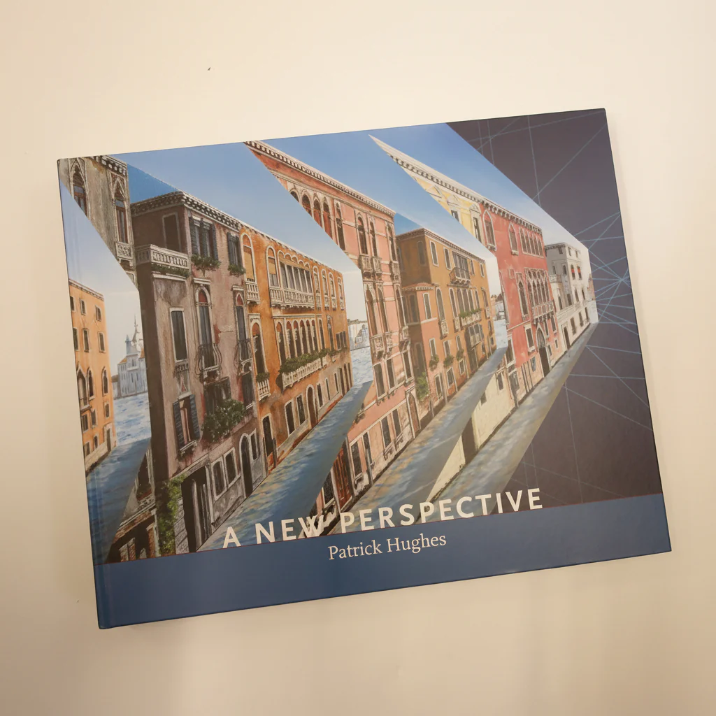 A New Perspective by Patrick Hughes - Rare Signed hardback book