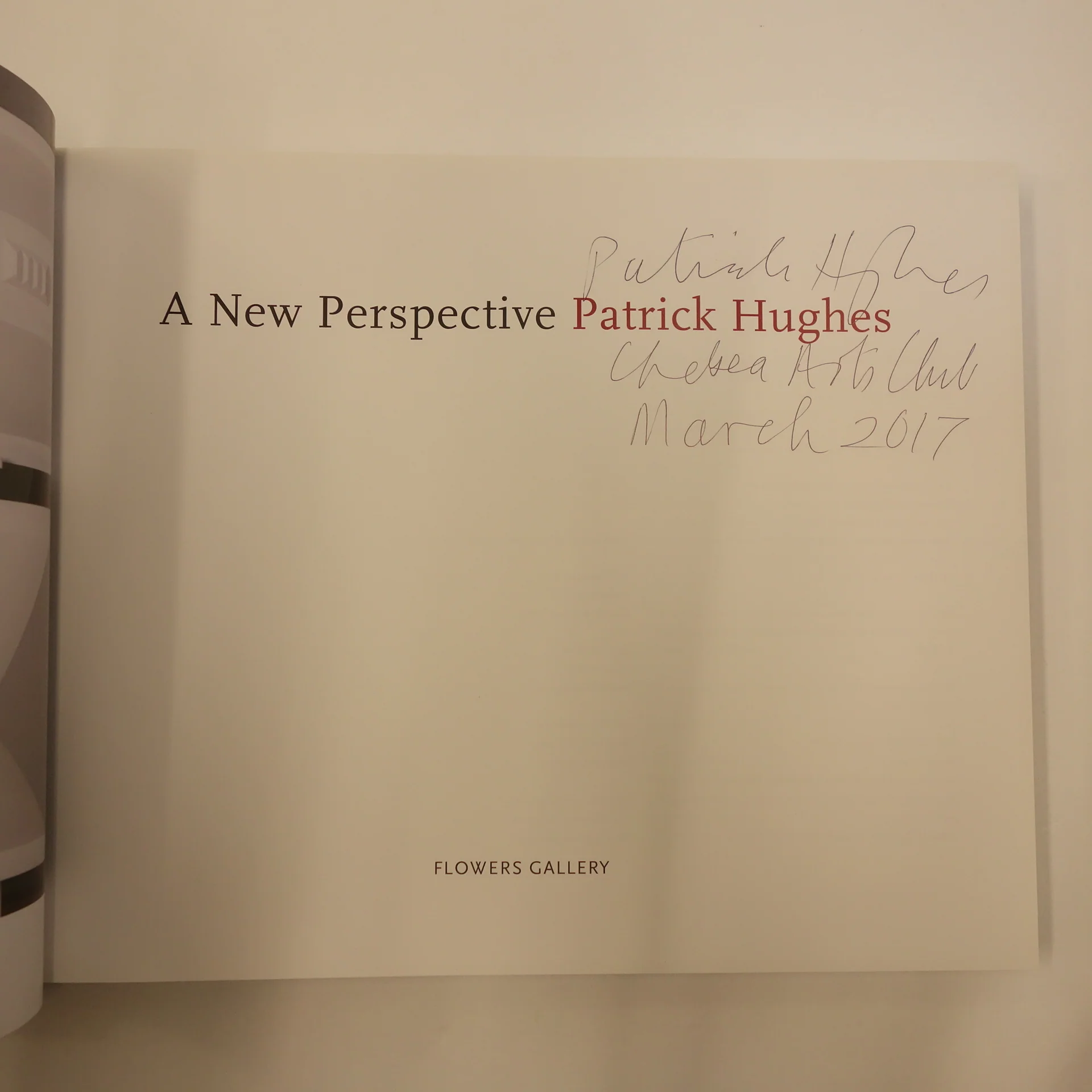 A New Perspective by Patrick Hughes - Rare Signed hardback book - Image 2