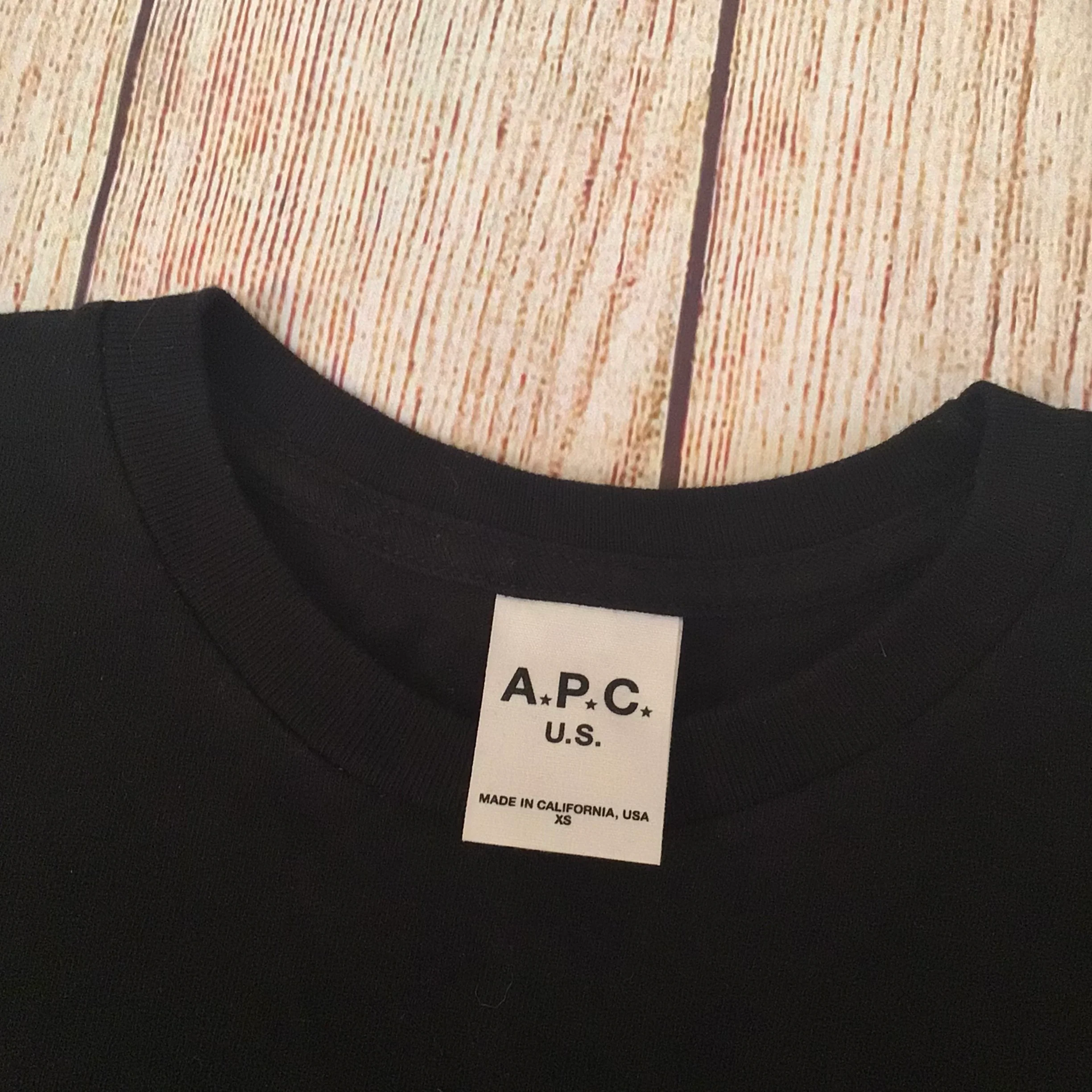 A.P.C. Black Cotton Jessie Tee T-Shirt Size XS - Image 4