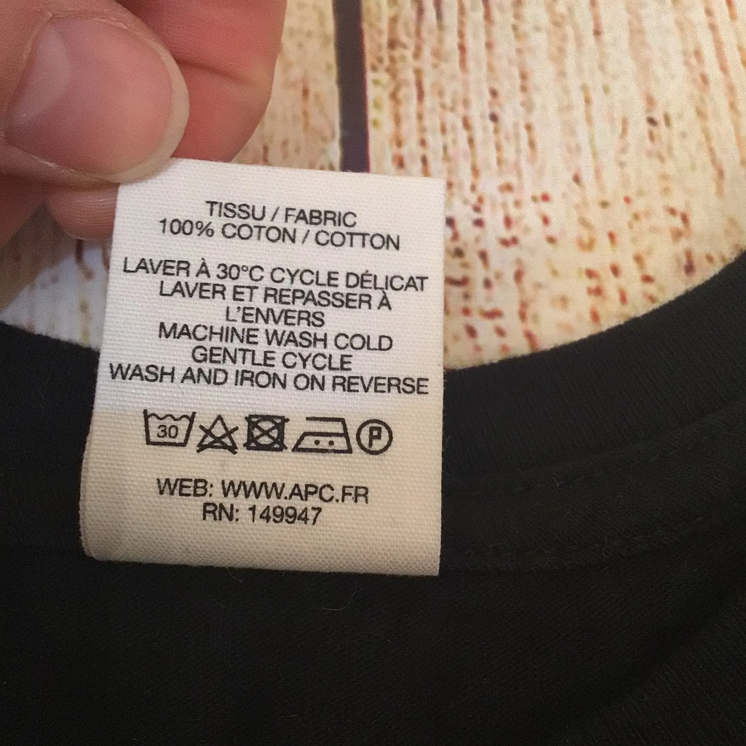 A.P.C. Black Cotton Jessie Tee T-Shirt Size XS - Image 6