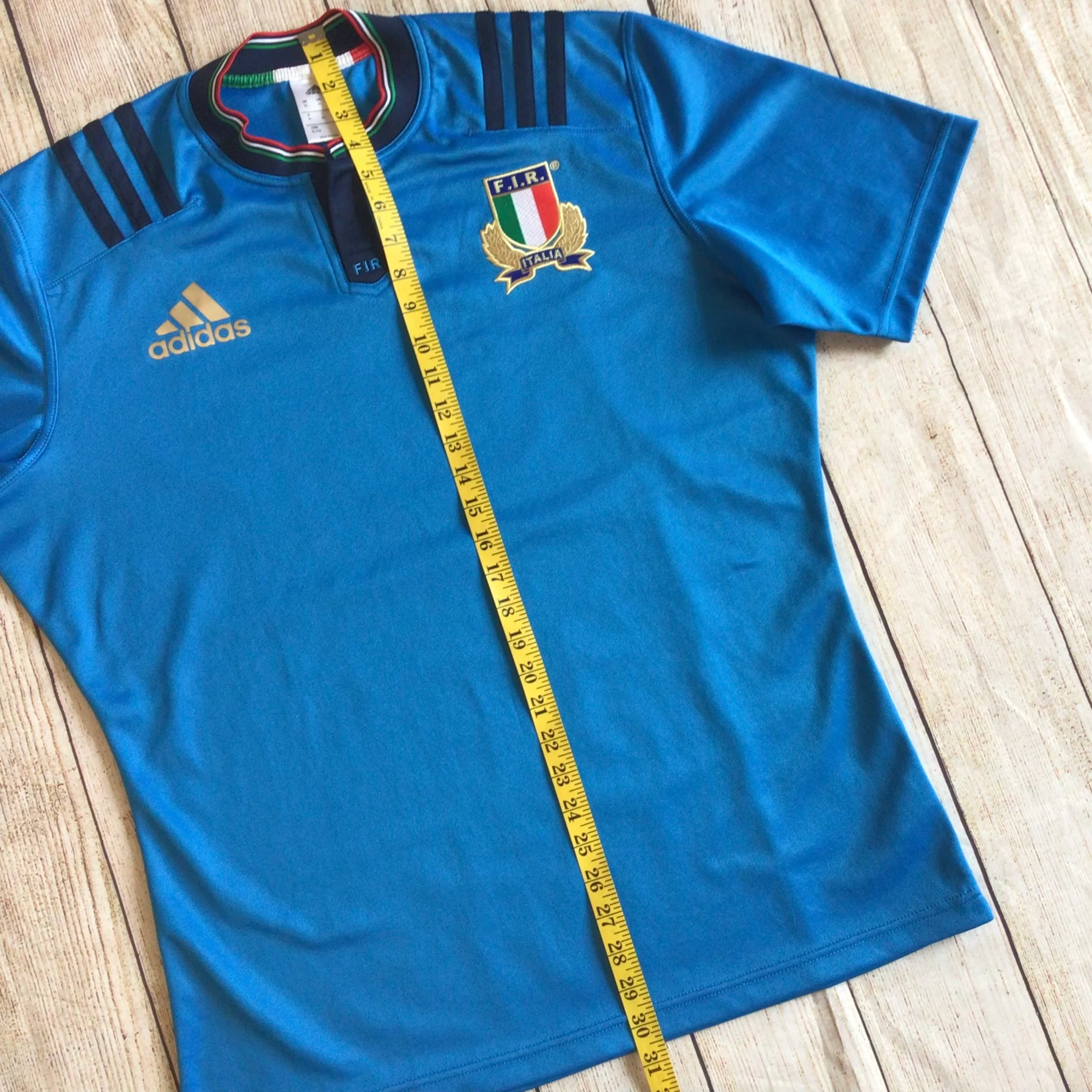 Adidas Blue Italy Rugby Union Shirt Size XL - Image 12