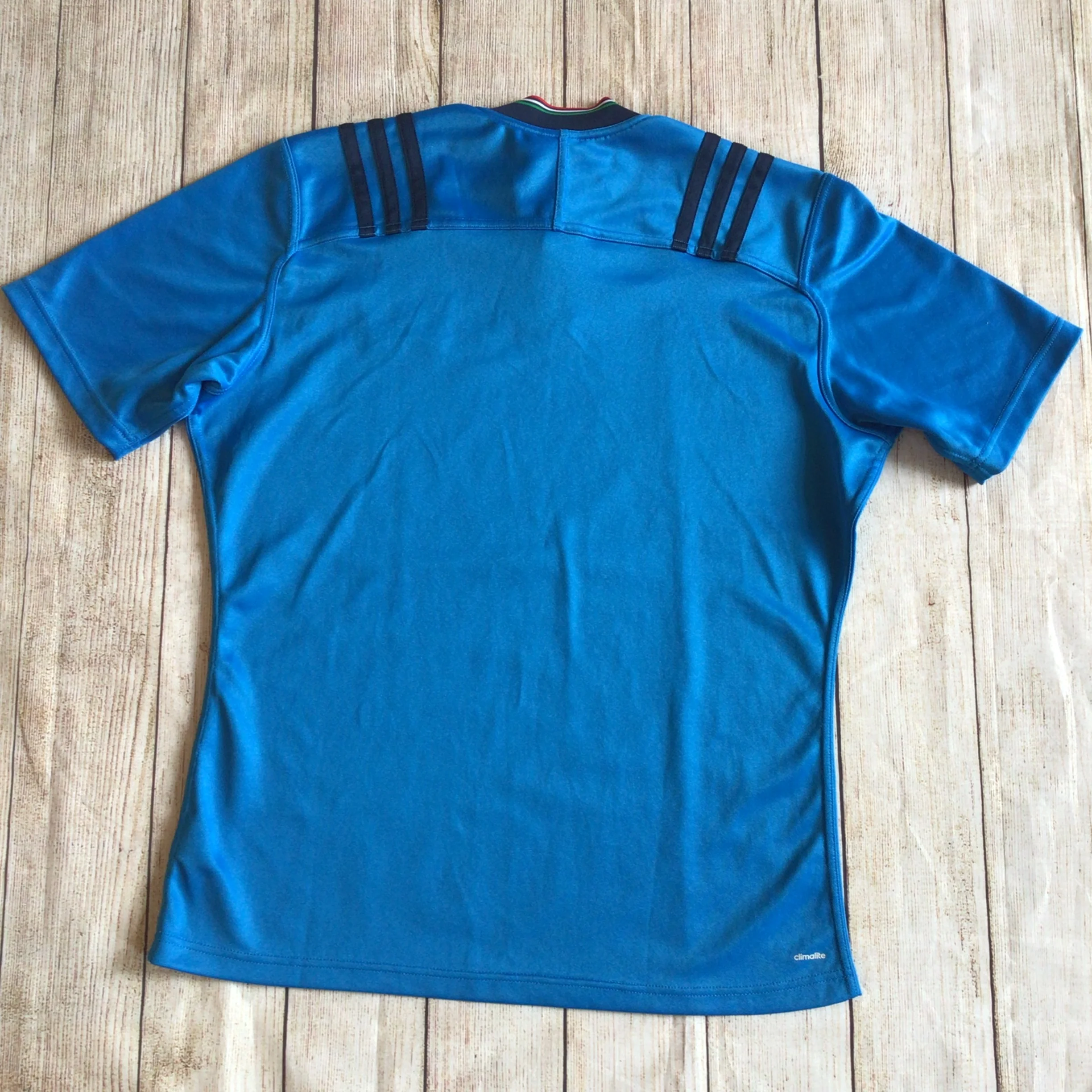 Adidas Blue Italy Rugby Union Shirt Size XL - Image 6