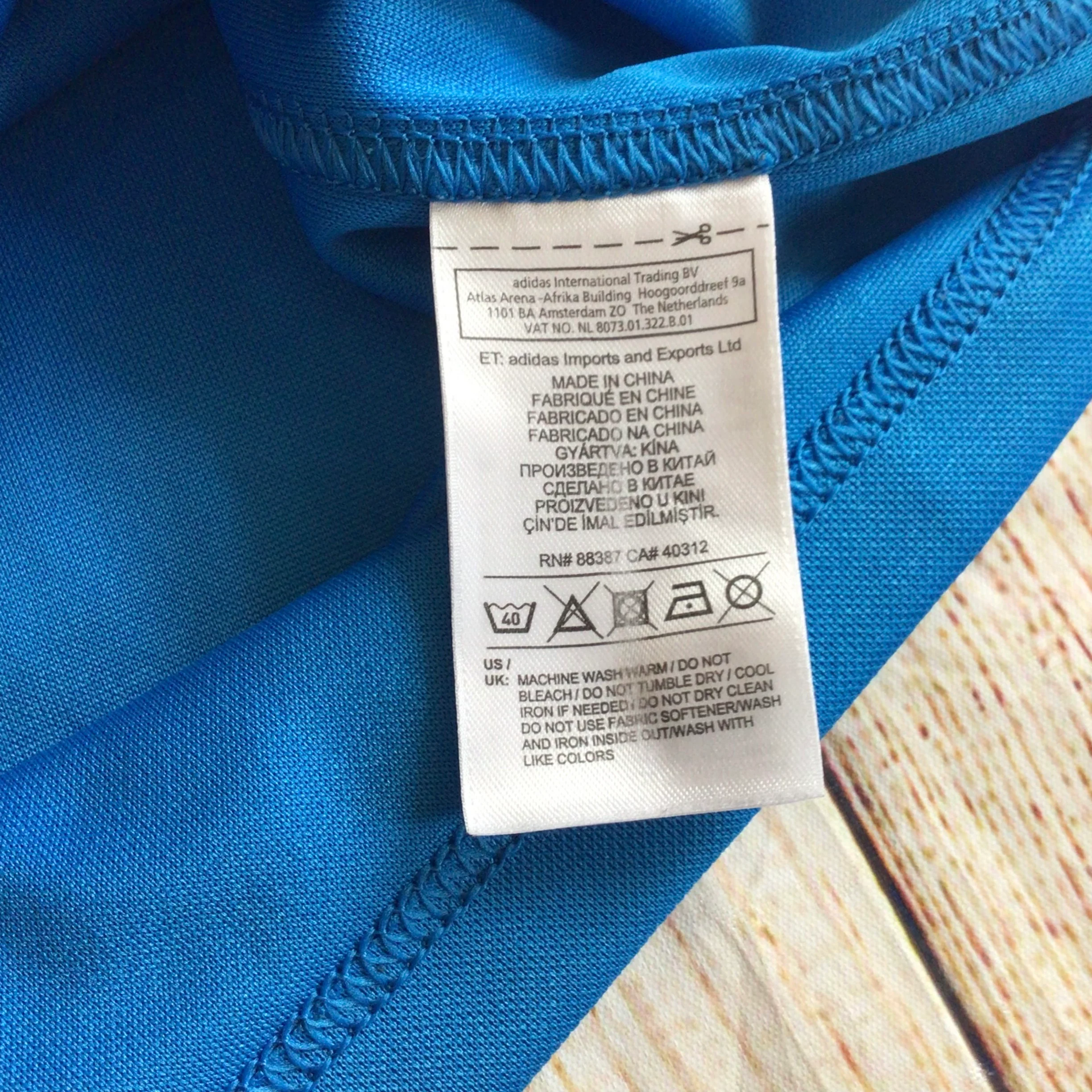 Adidas Blue Italy Rugby Union Shirt Size XL - Image 9