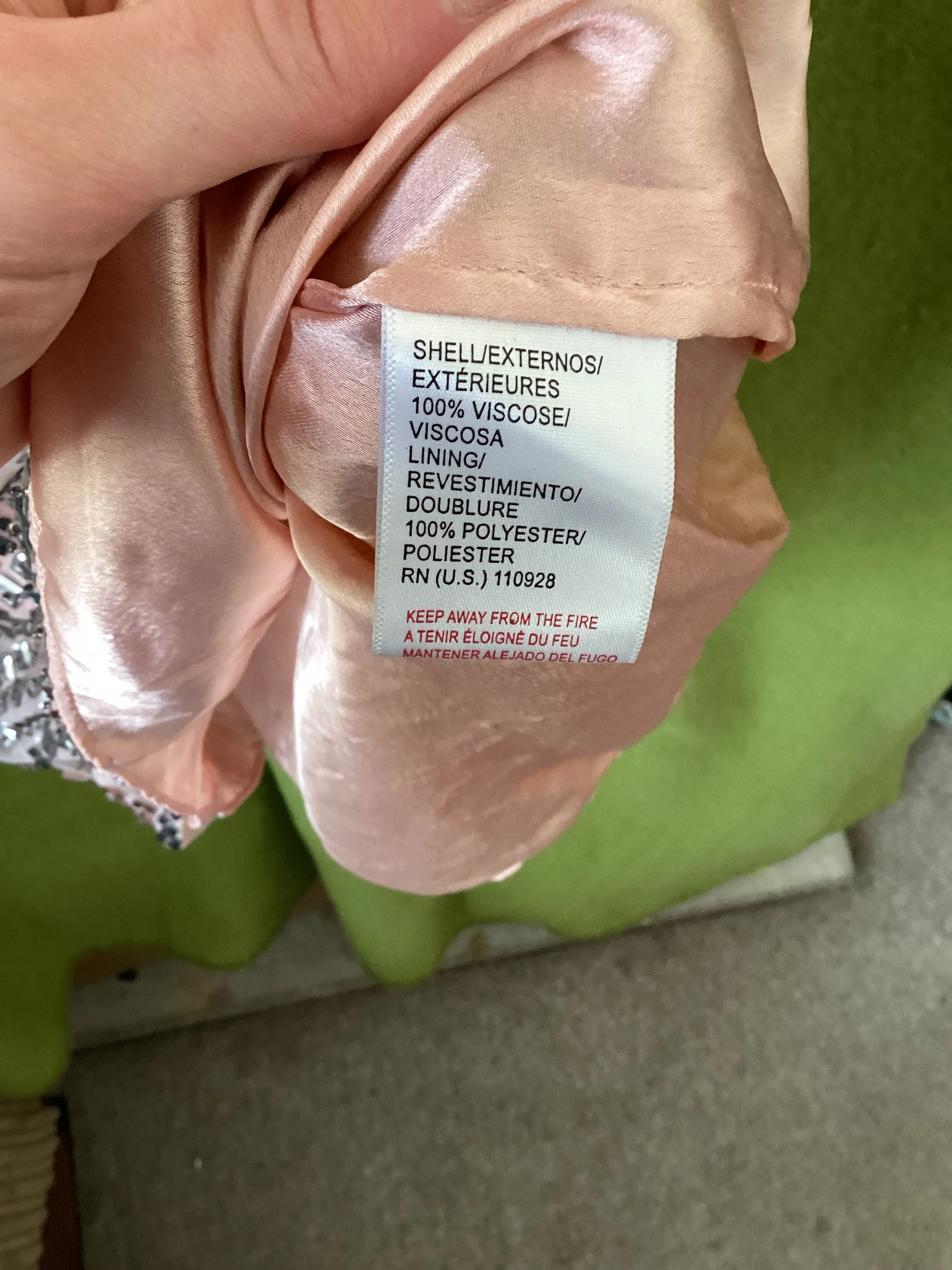 Aftershock London Pink Beaded Party Dress Size S - Image 6