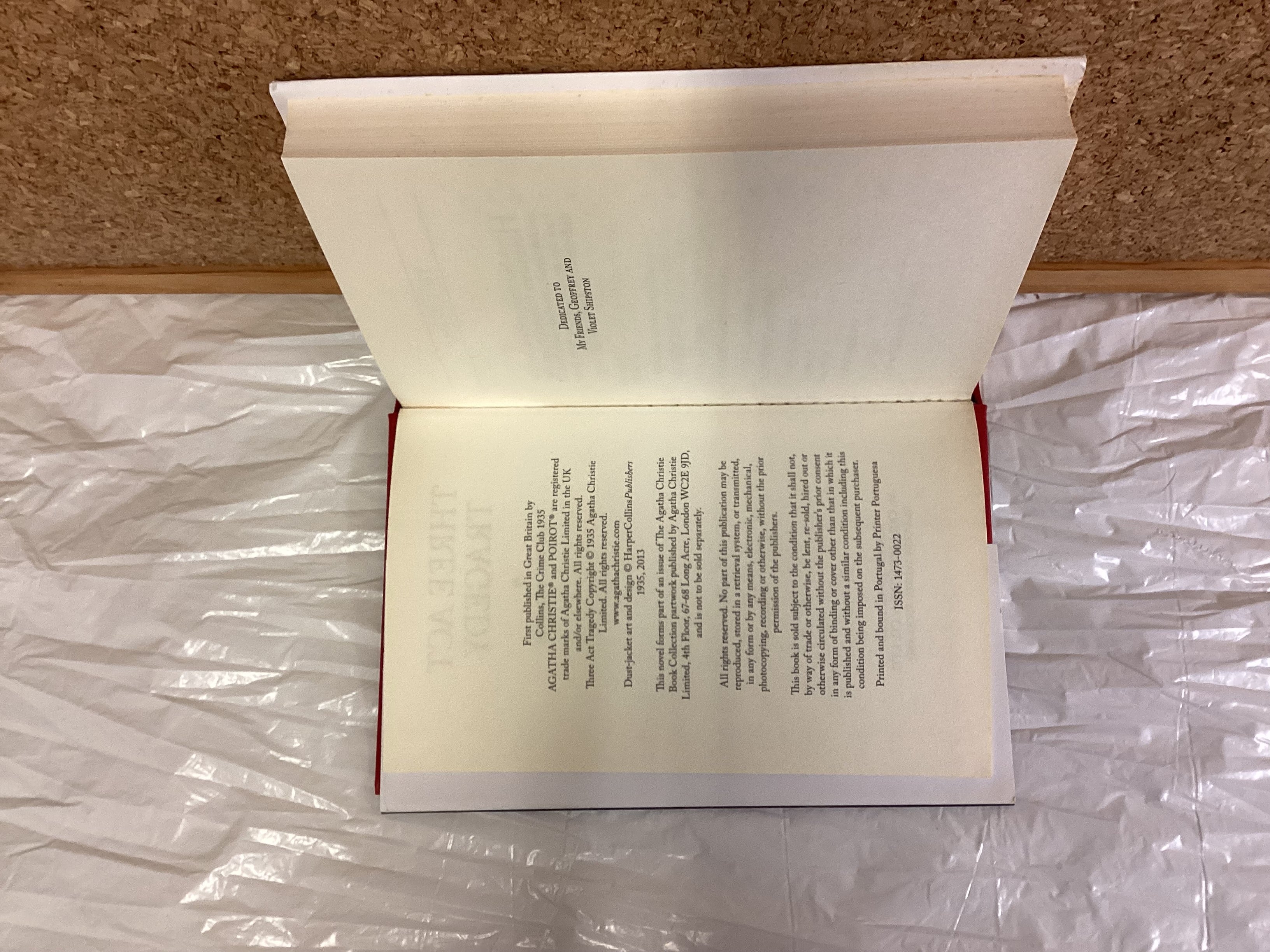 Agatha Christie - THE THREE ACT TRAGEDY - Hardback - Image 5