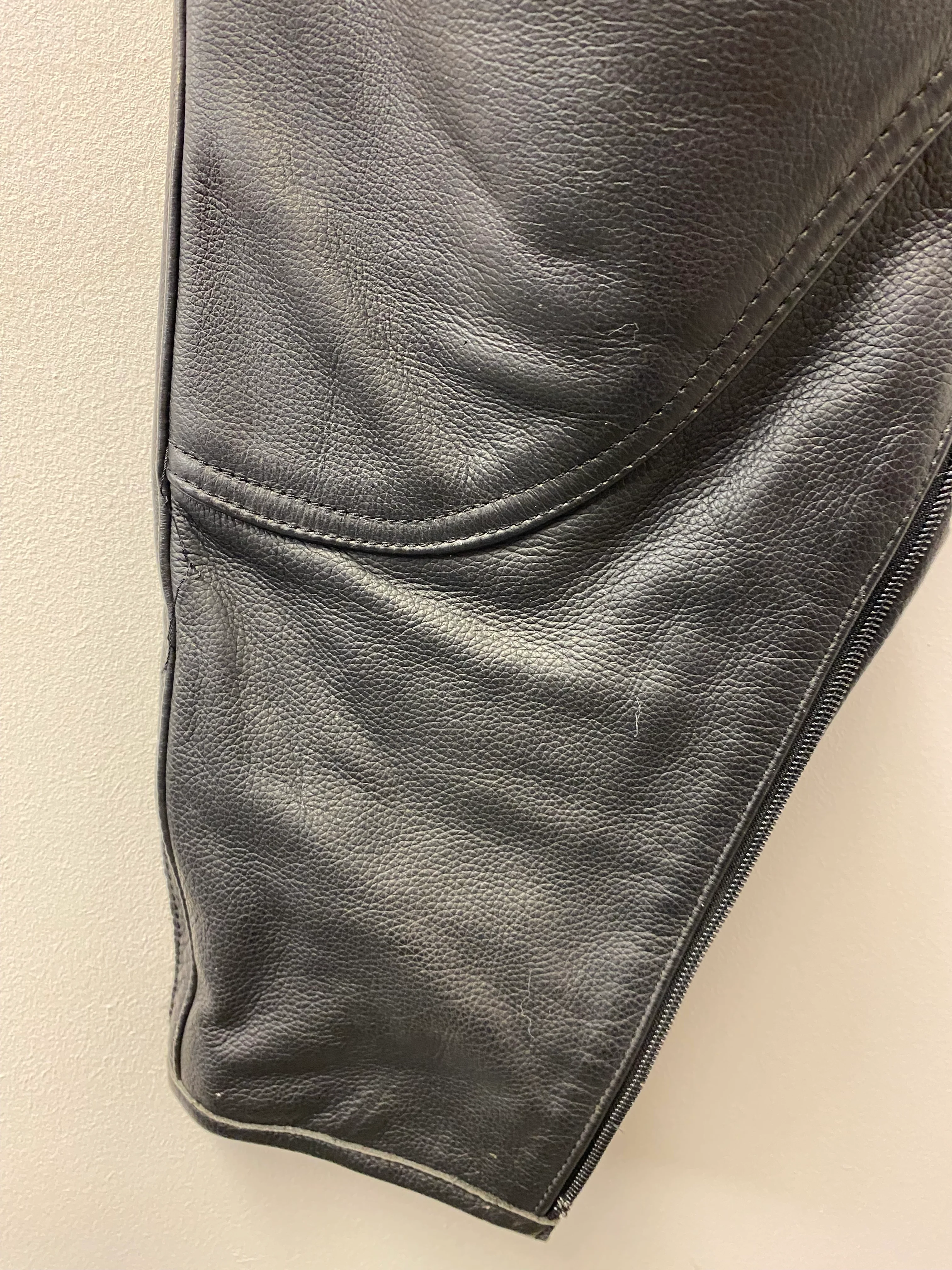Akito Body Guard CE Protection Leather Biker Trousers Black Size 14 - Image 9