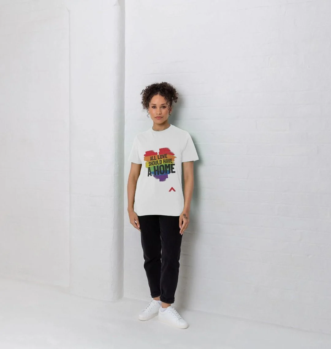 All Love Should Have a Home White T-shirt - Image 3