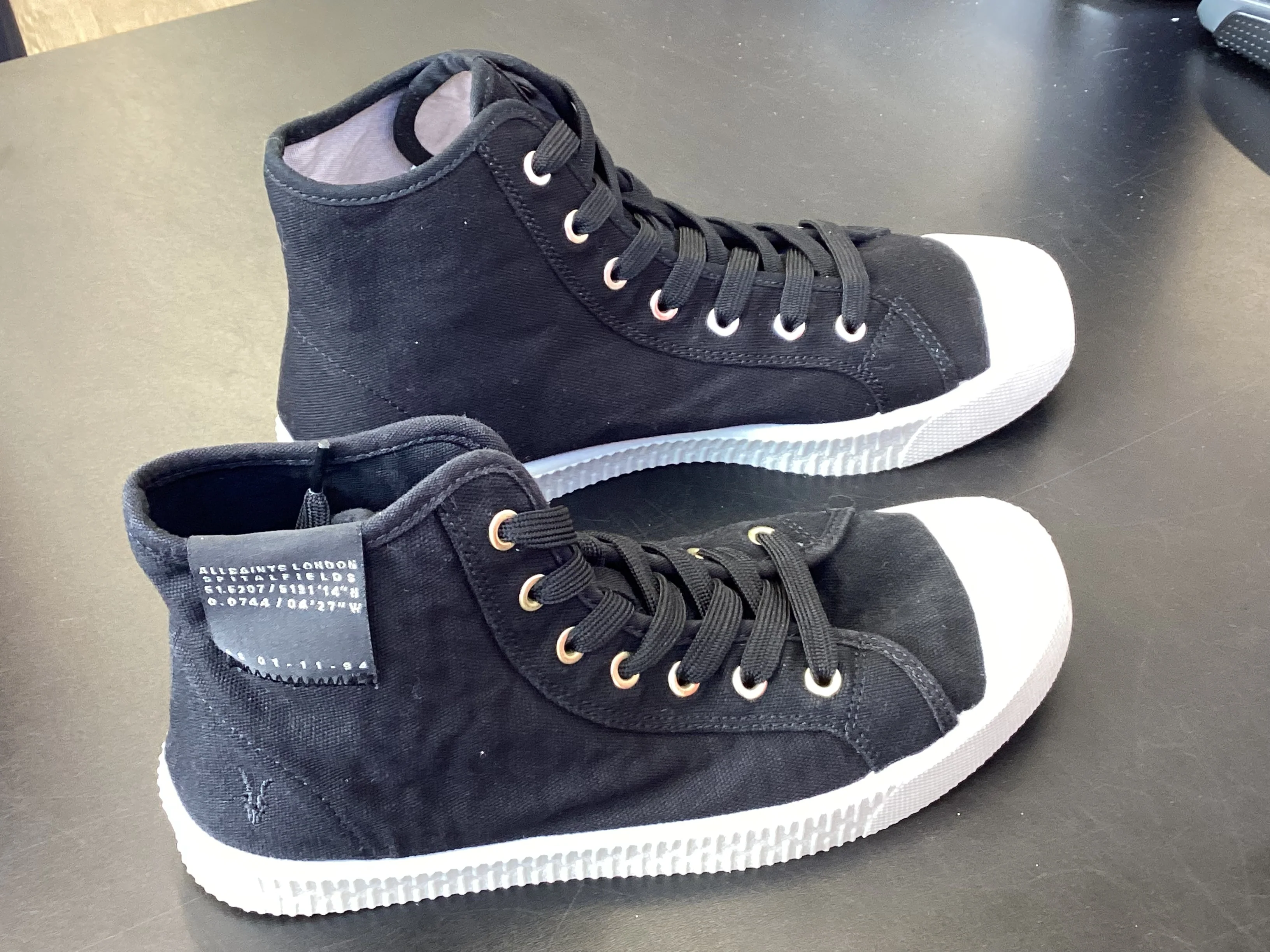 ALLSAINTS Men’s Black High-tops size 7