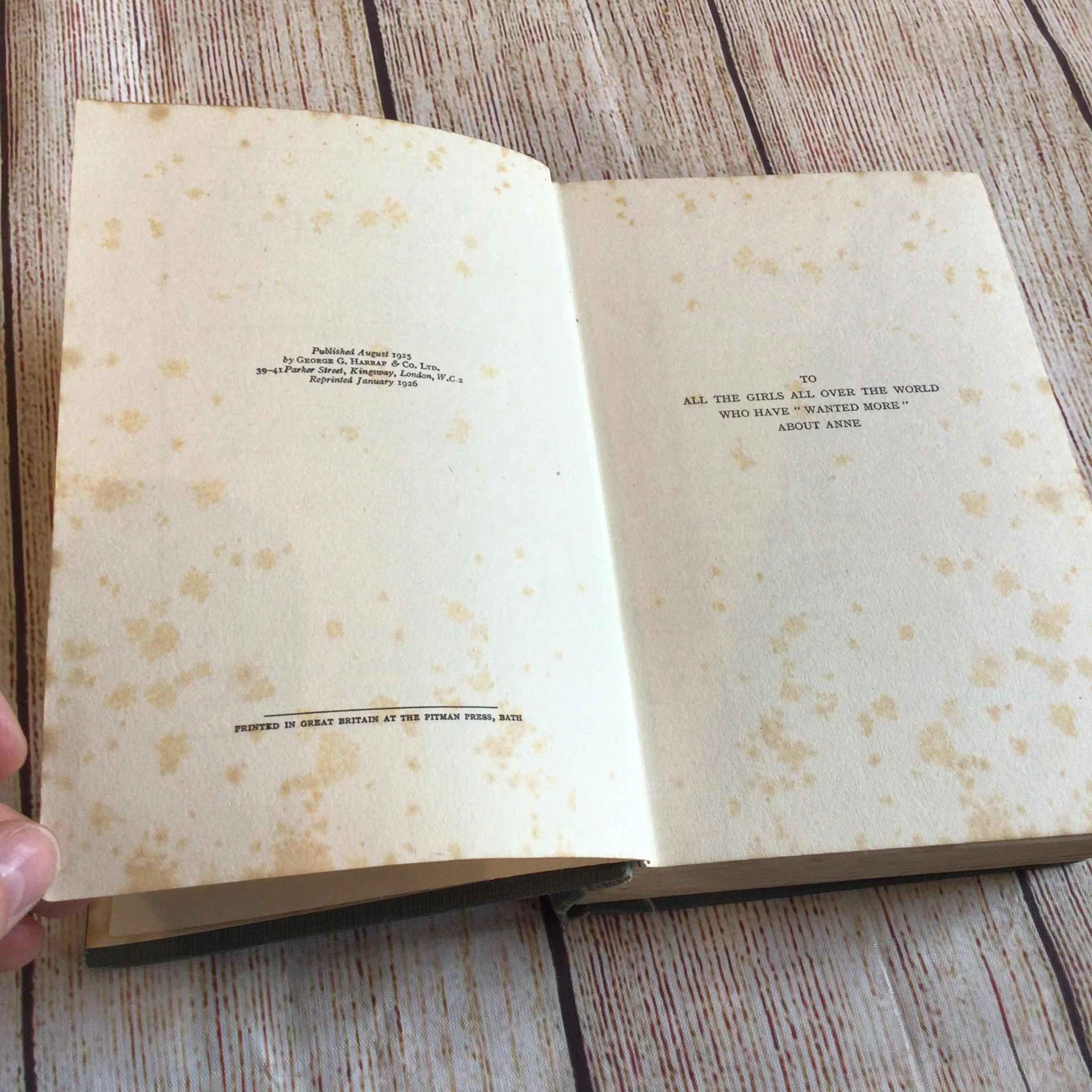 Anne of the Island by LM Montgomery (1925, George G. Harrap) - Image 10