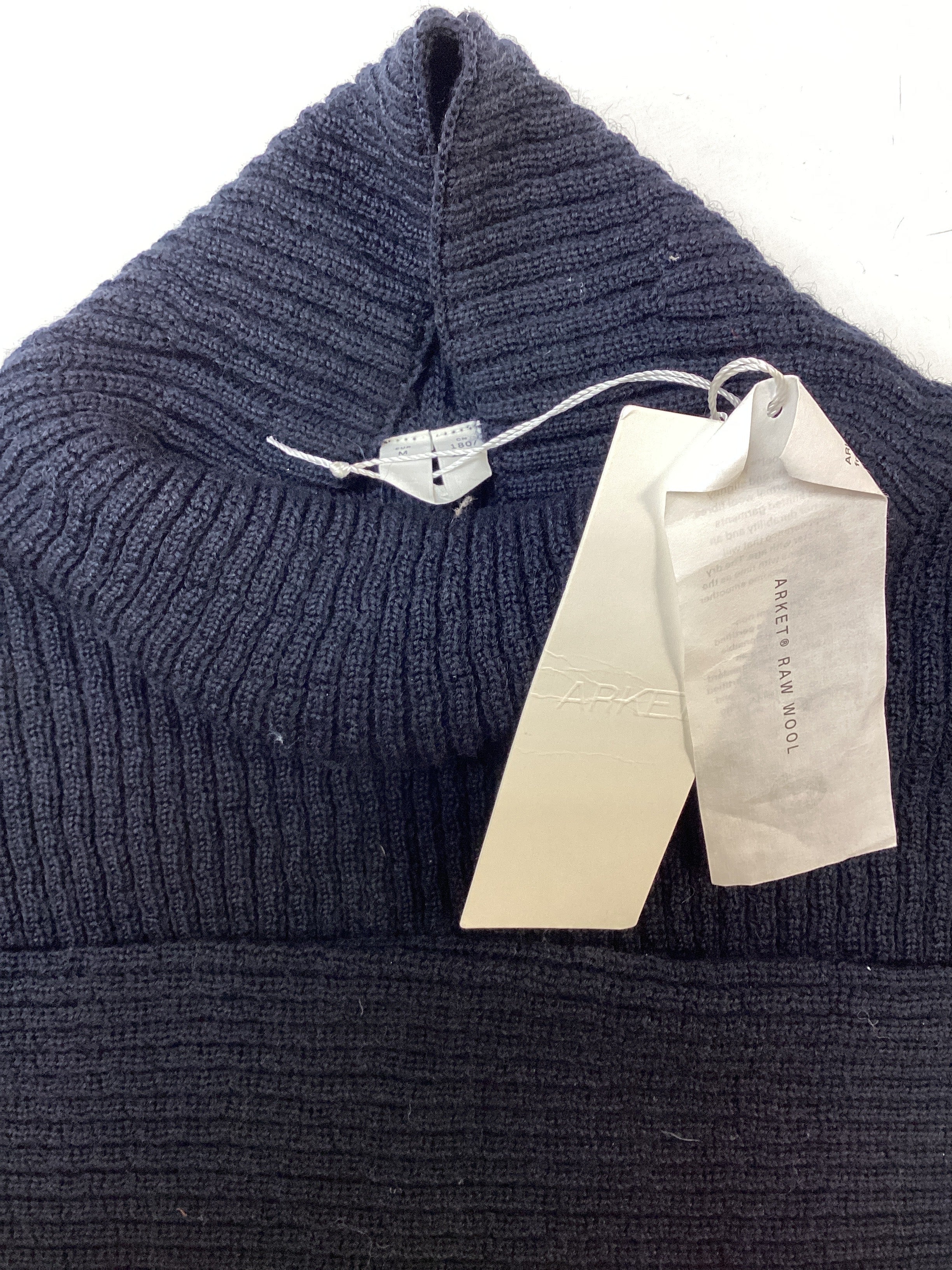 ARKET Navy Wool Jumper - Image 3