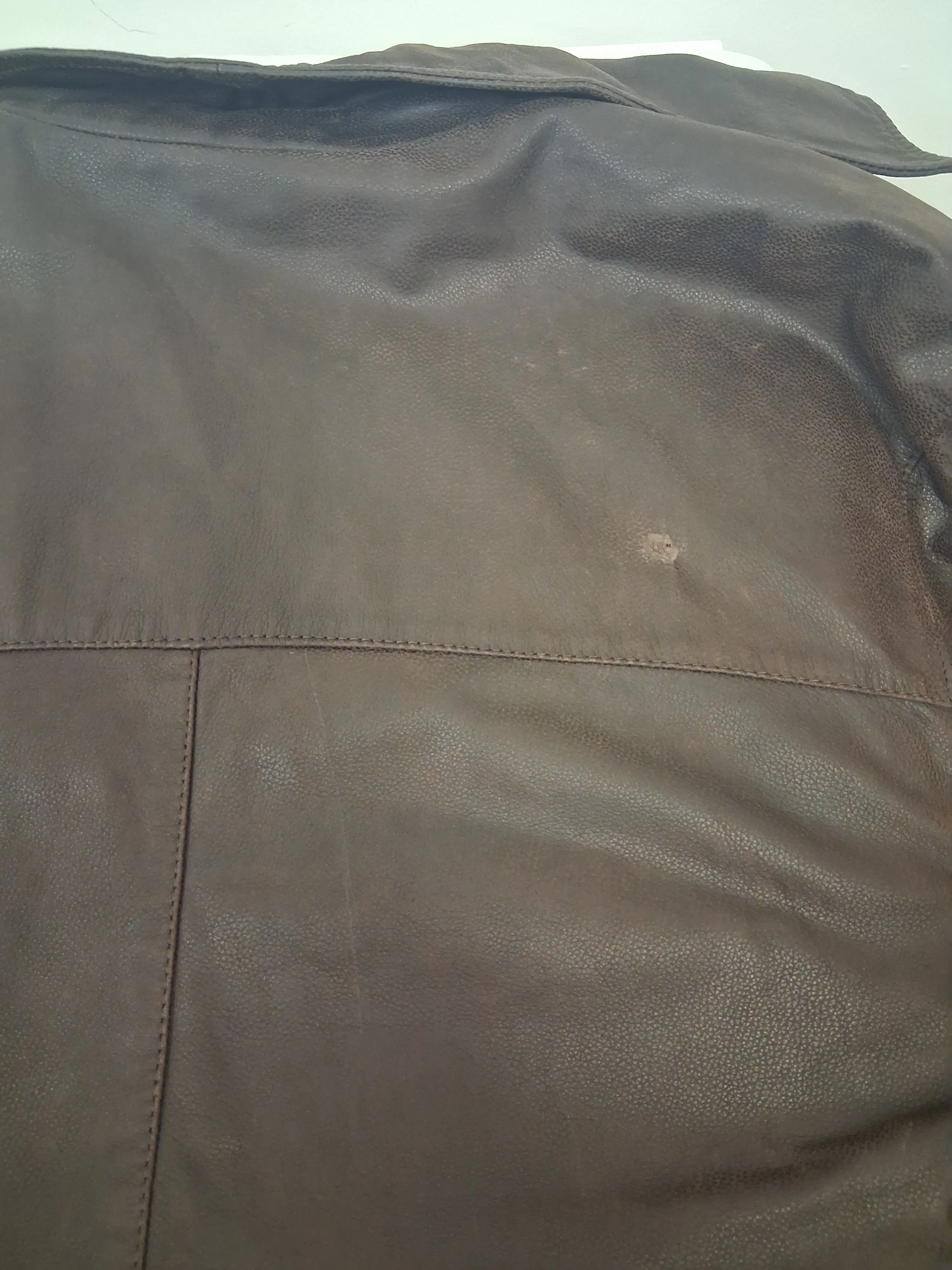 Benetton Formula 1 Powered by Renault Brown Vintage Leather Jacket Medium - Image 11