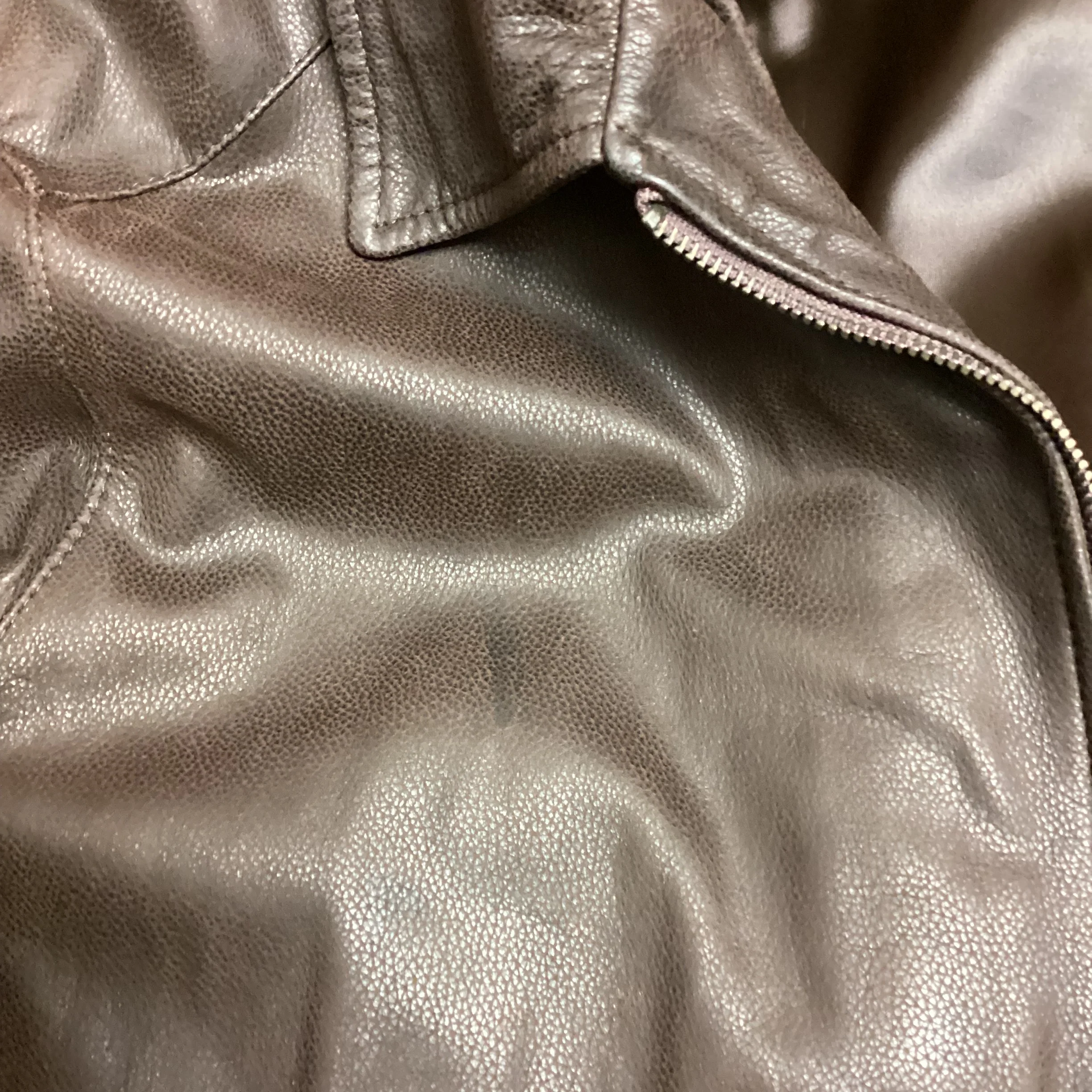 Benetton Formula 1 Powered by Renault Brown Vintage Leather Jacket Medium - Image 7