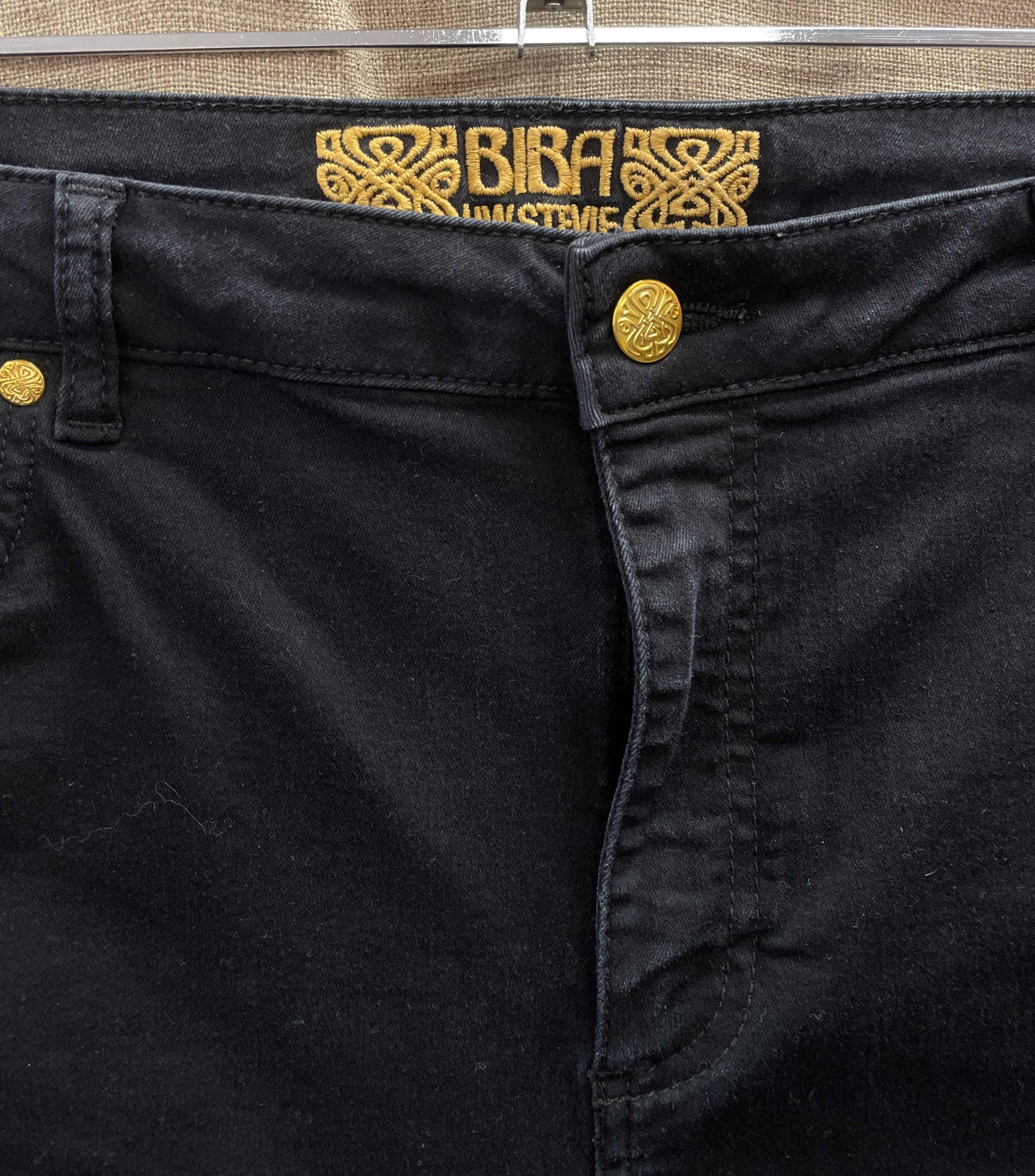 Biba Stevie Black Skinny Jeans UK Size 16 - Image 4