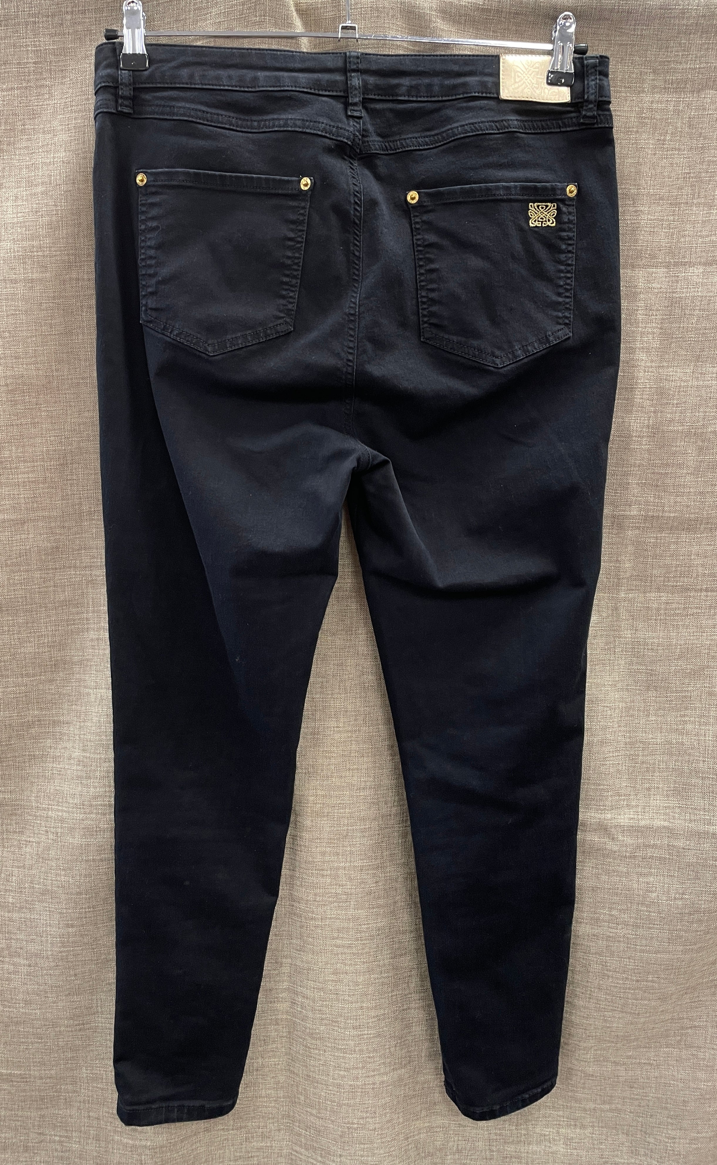Biba Stevie Black Skinny Jeans UK Size 16 - Image 6