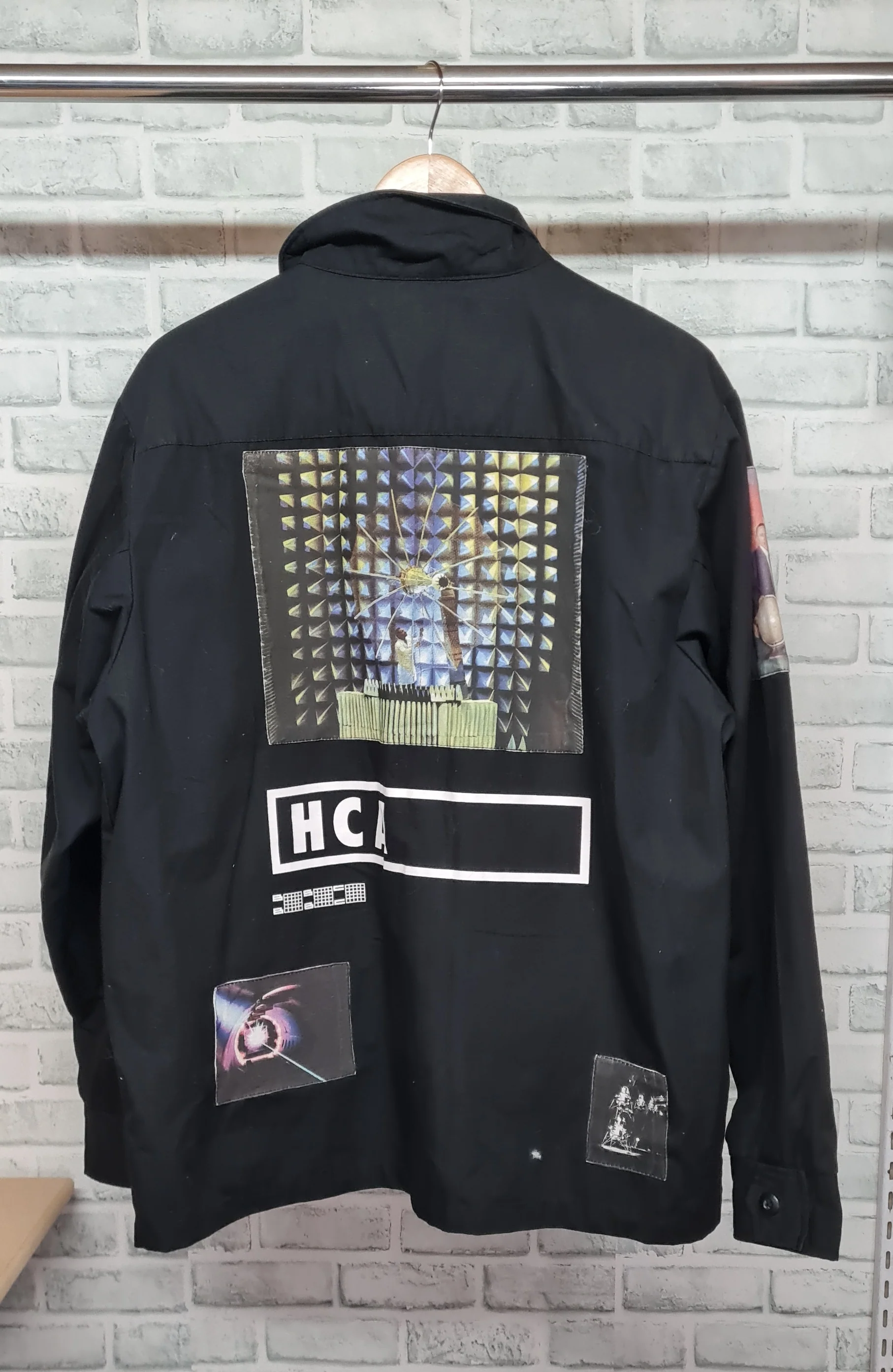 Billionaire Boys Club Nasa Black Patchwork Overshirt Size Large - Image 4