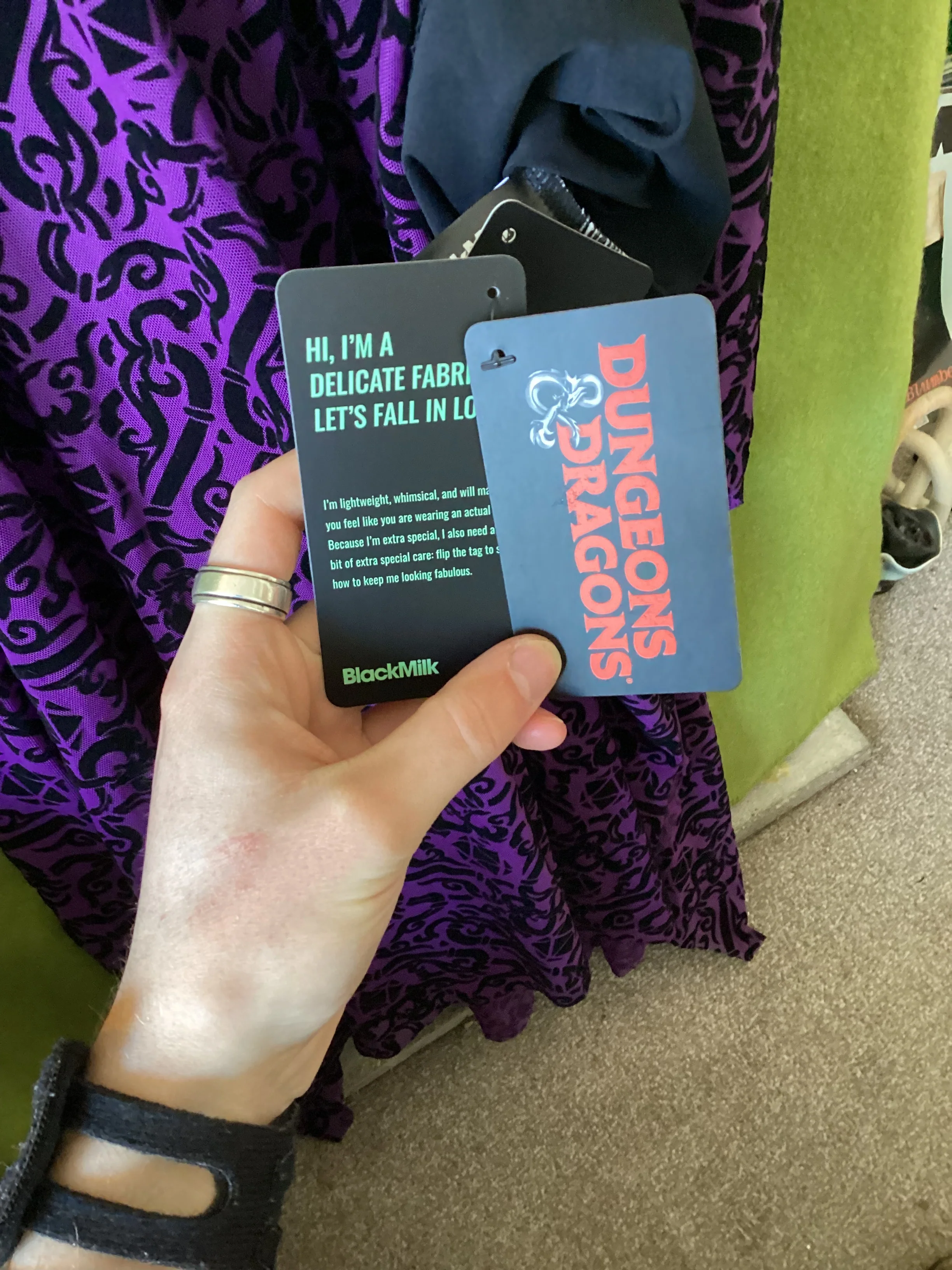 BlackMilk Purple Dungeons and Dragons Dress Size M - Image 3