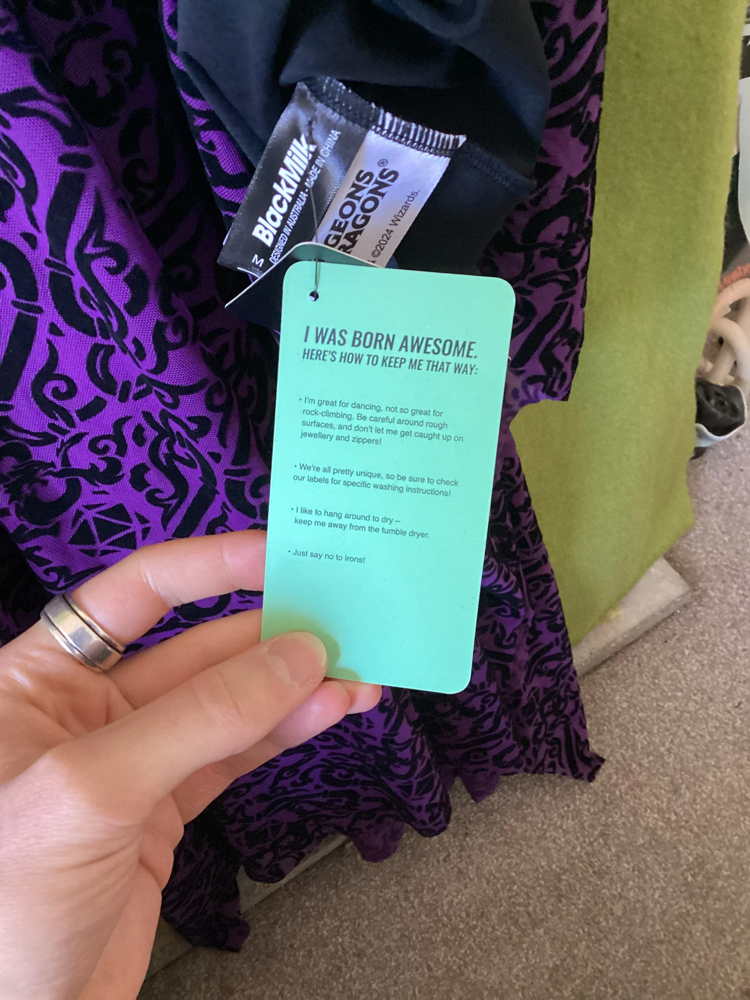 BlackMilk Purple Dungeons and Dragons Dress Size M - Image 4
