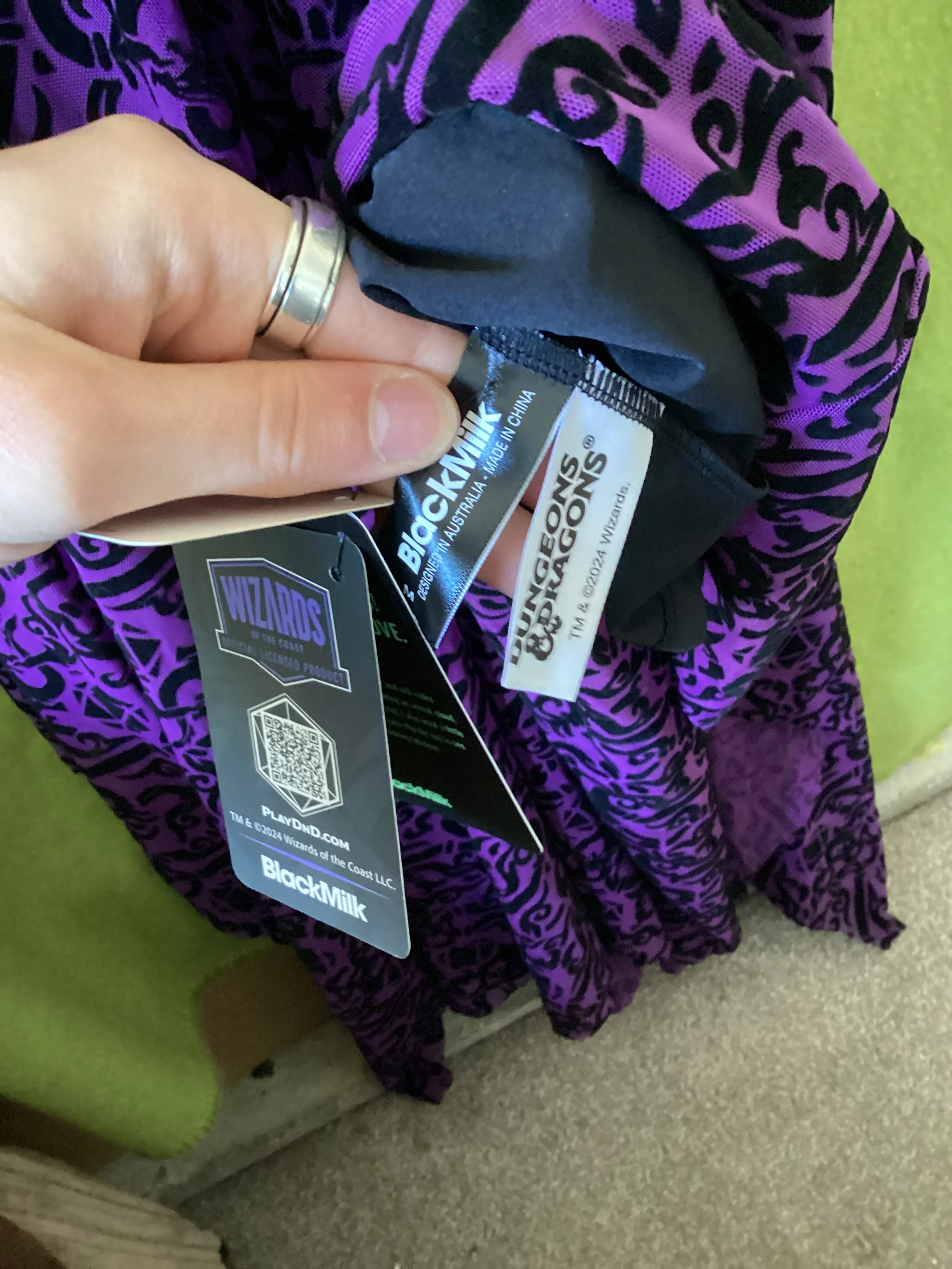 BlackMilk Purple Dungeons and Dragons Dress Size M - Image 5