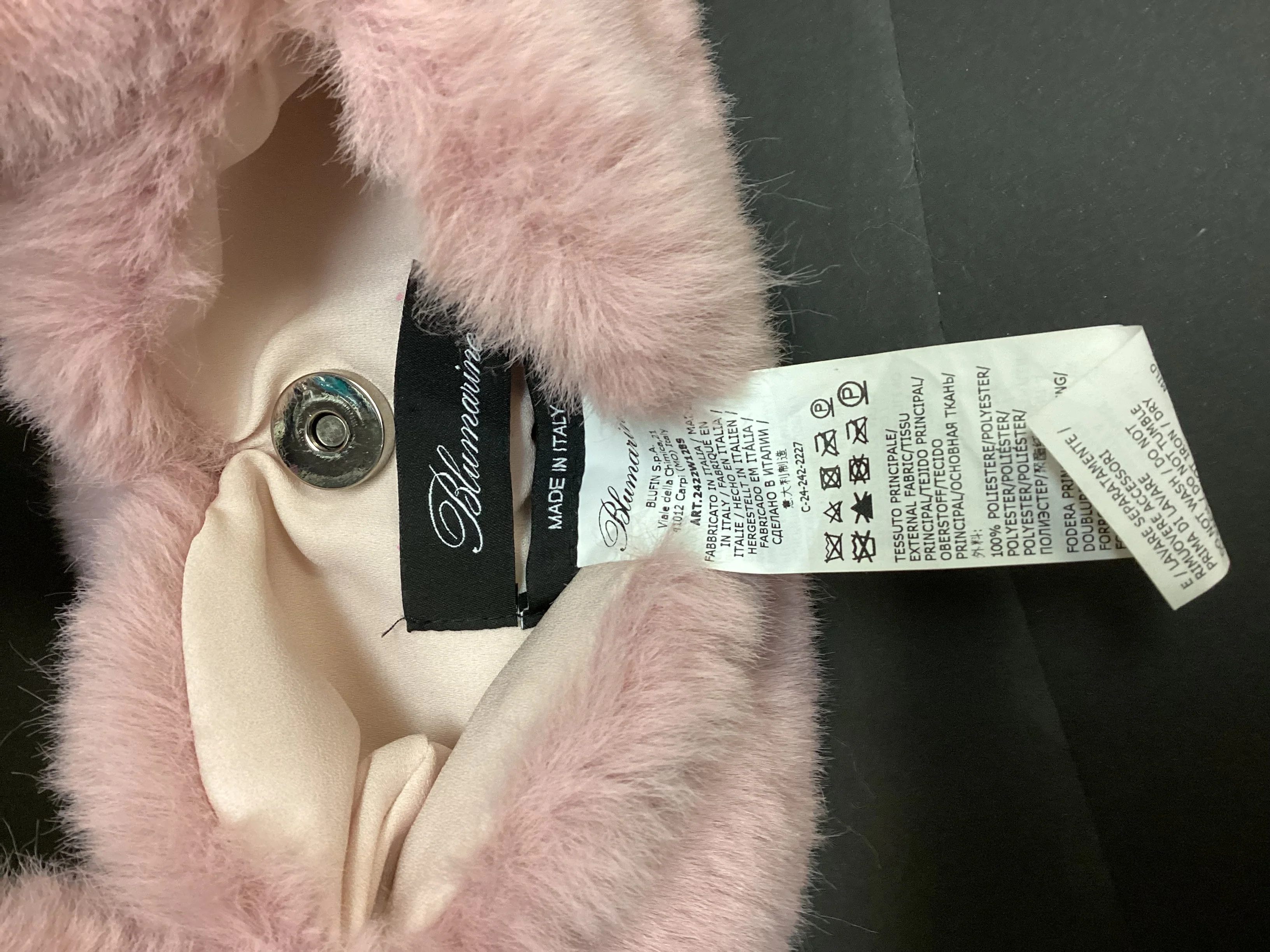 Blumarine Heart-Shaped Faux Fur Mini Bag - Image 4