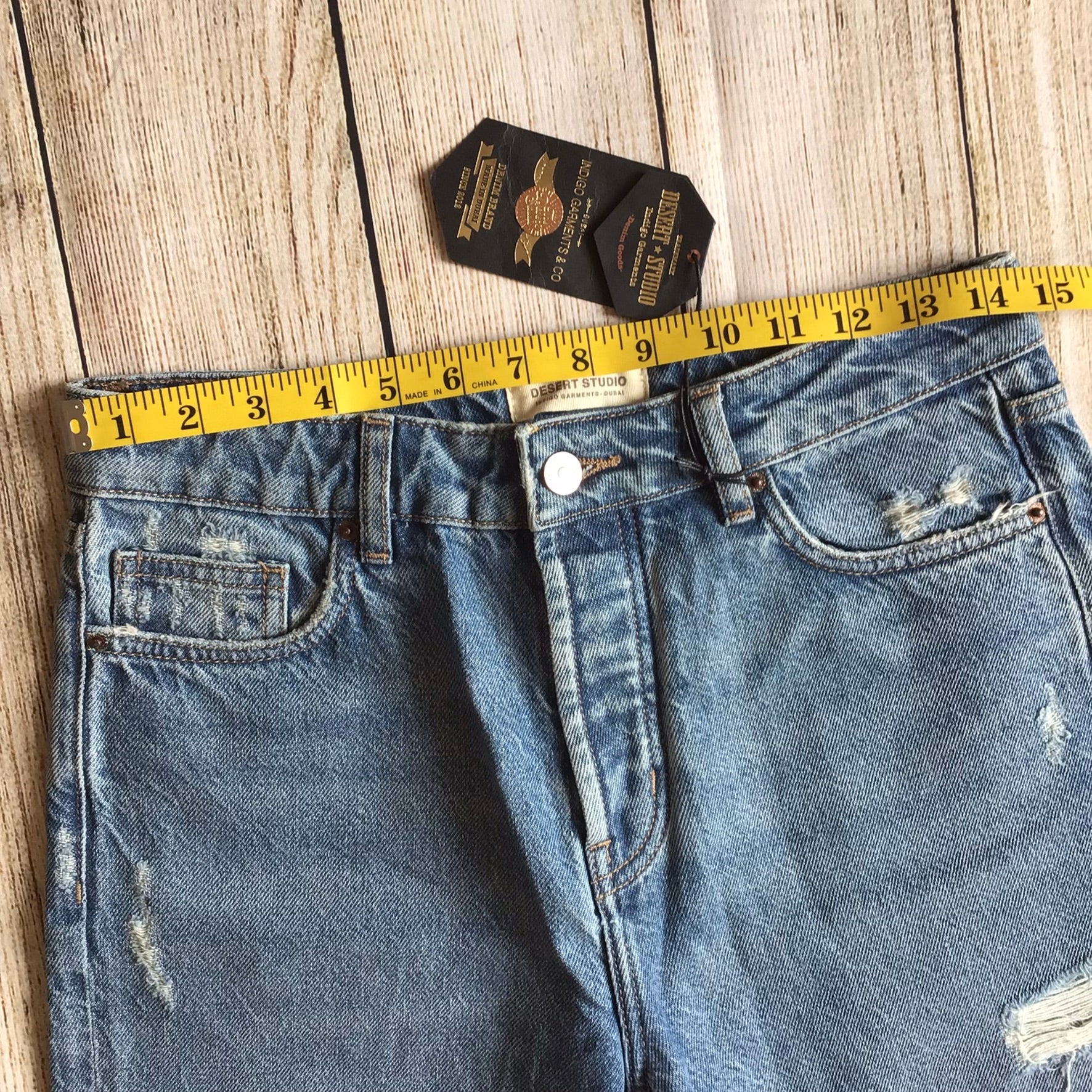 BNWT Desert Studio Blue Ripped Jeans Size W29 (approx.) - Image 12