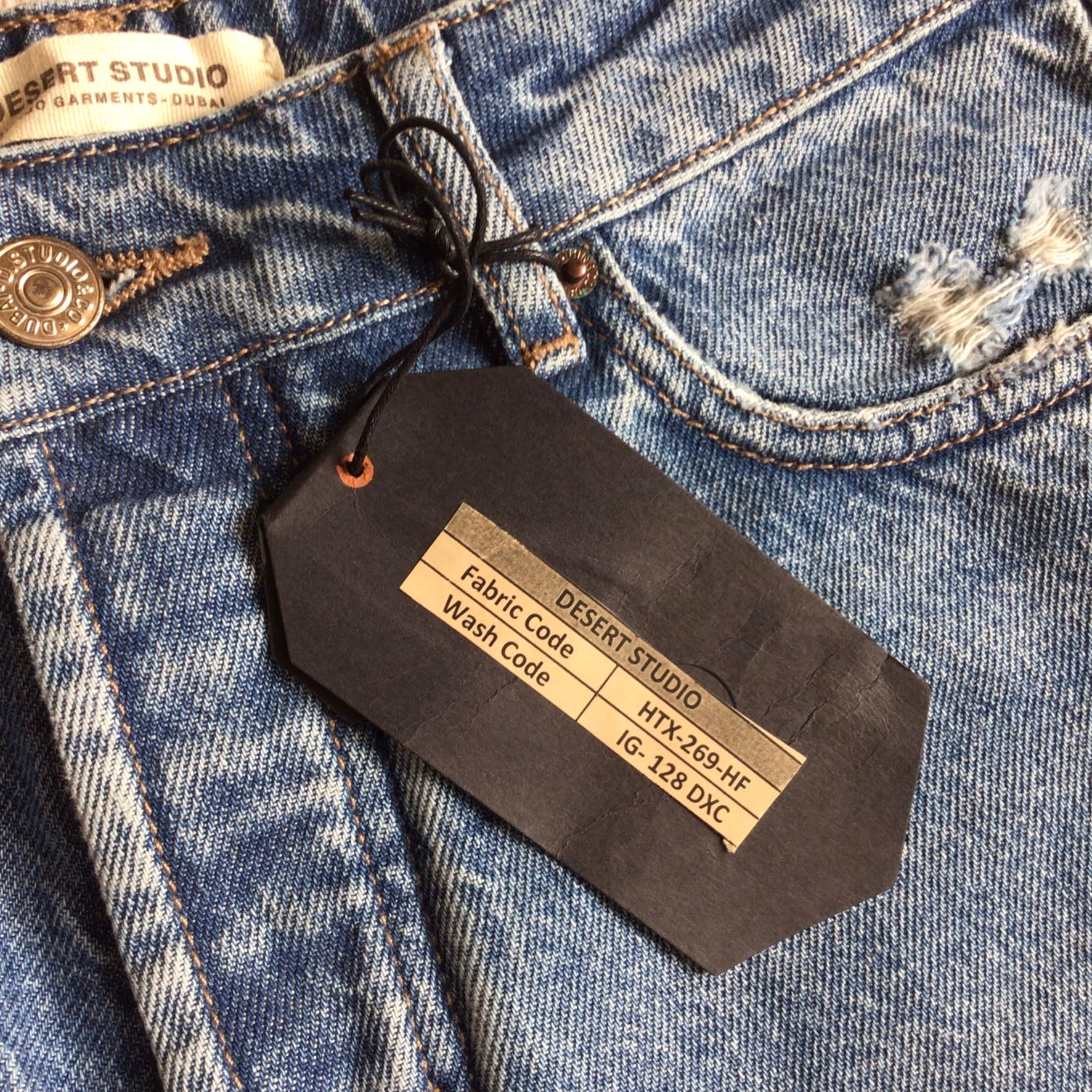 BNWT Desert Studio Blue Ripped Jeans Size W29 (approx.) - Image 4