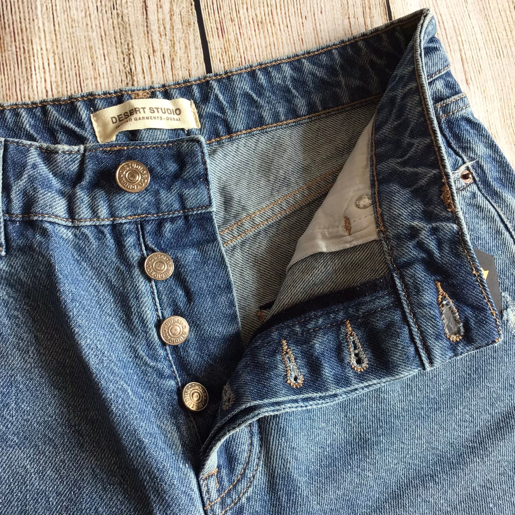 BNWT Desert Studio Blue Ripped Jeans Size W29 (approx.) - Image 5
