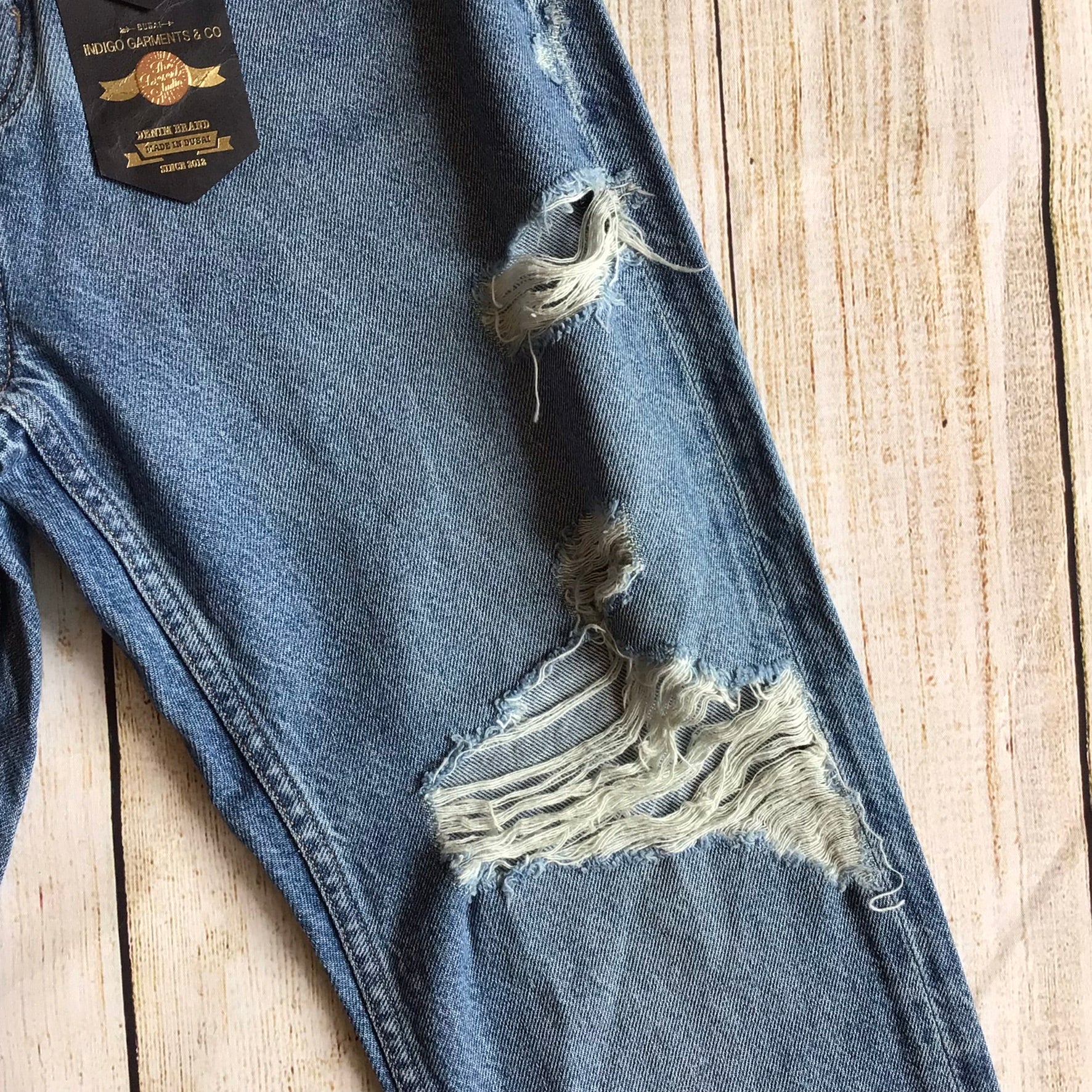 BNWT Desert Studio Blue Ripped Jeans Size W29 (approx.) - Image 8