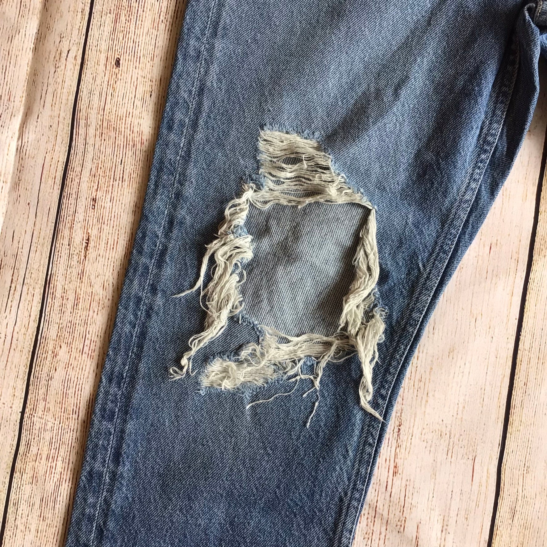 BNWT Desert Studio Blue Ripped Jeans Size W29 (approx.) - Image 9