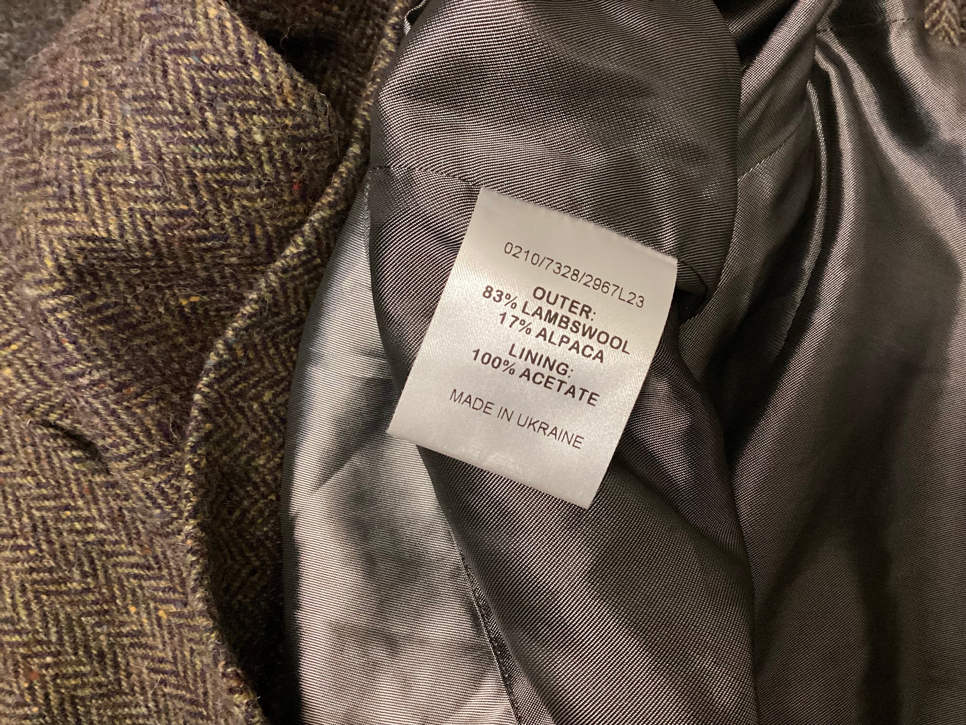 BNWT Hobbs Brown Grey Wool Skirt size 10 - Image 4