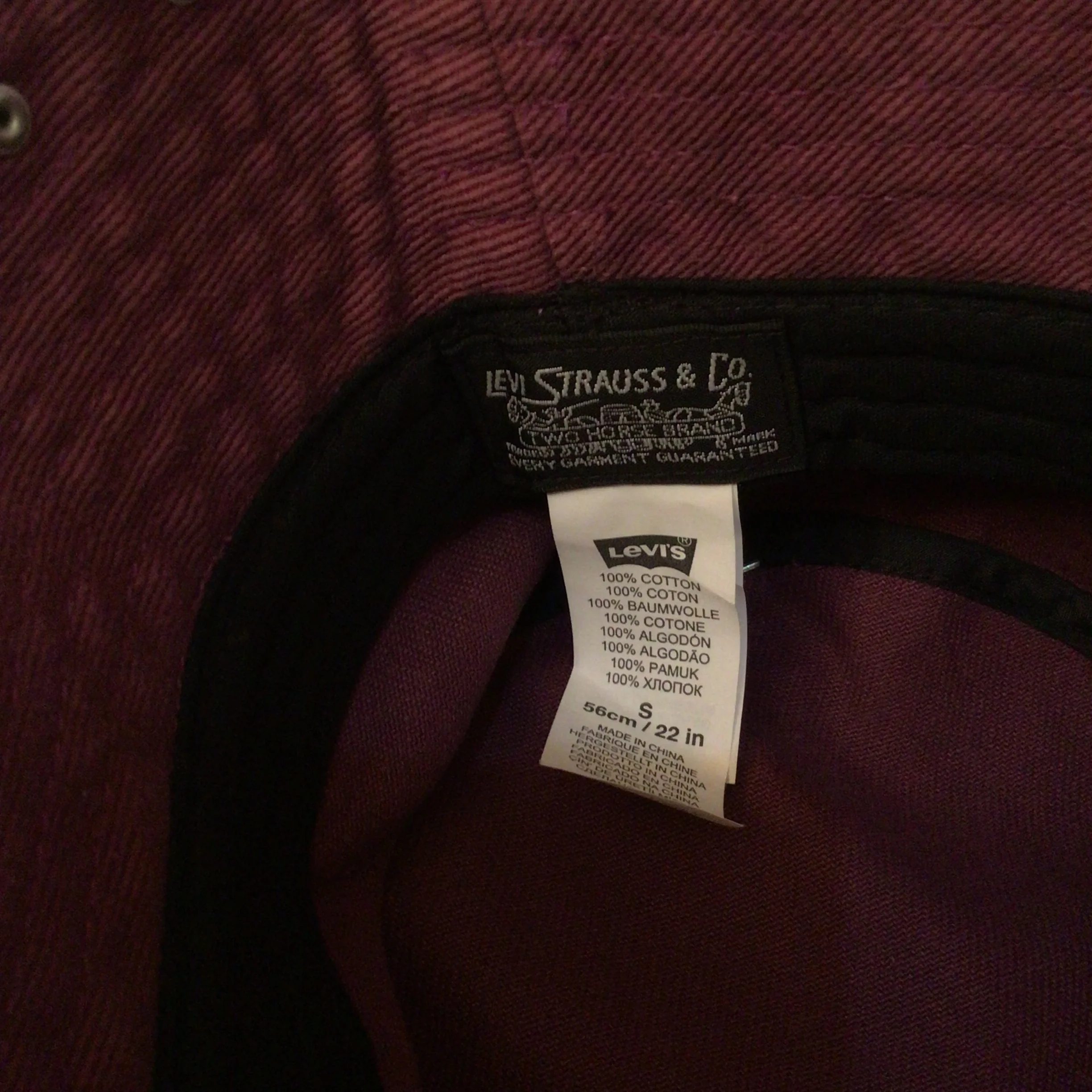 BNWT Levi’s Pride Radical Love Purple Cotton Bucket Hat Size S - Image 6
