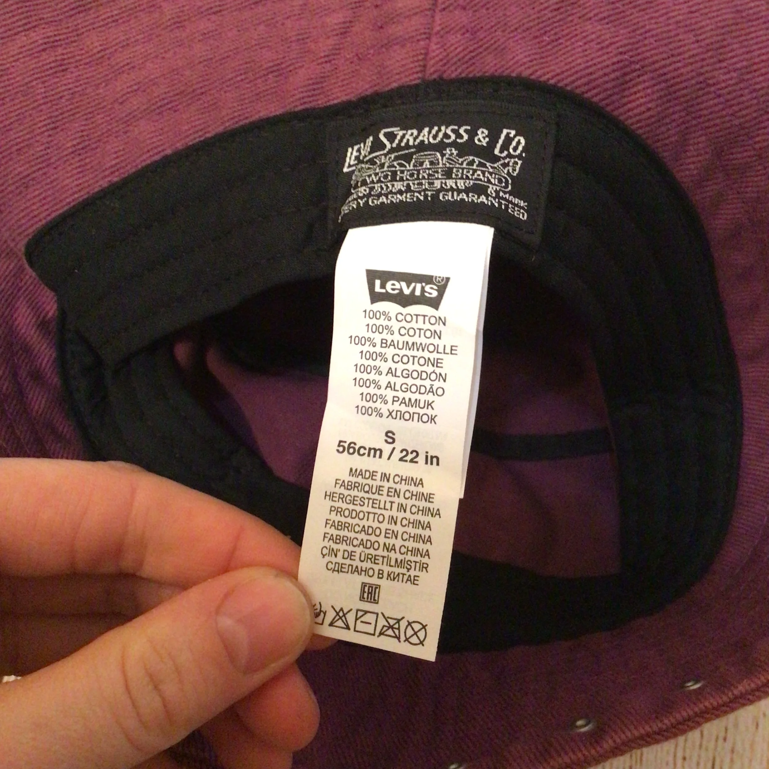 BNWT Levi’s Pride Radical Love Purple Cotton Bucket Hat Size S - Image 8