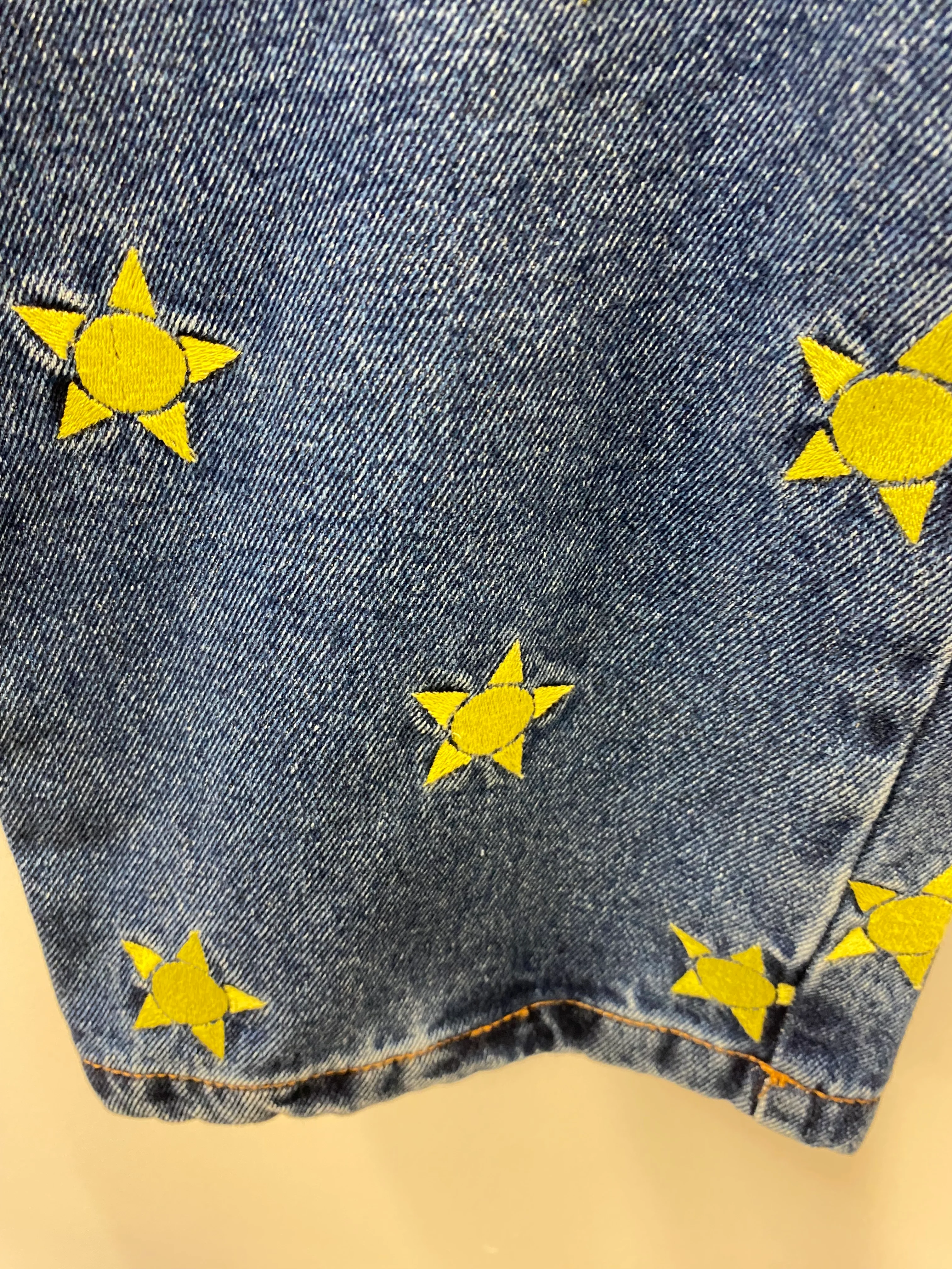 BNWT Lucy and Yak Dana Mom Jeans Organic Denim Solange Embroidery Size 50R - Image 7