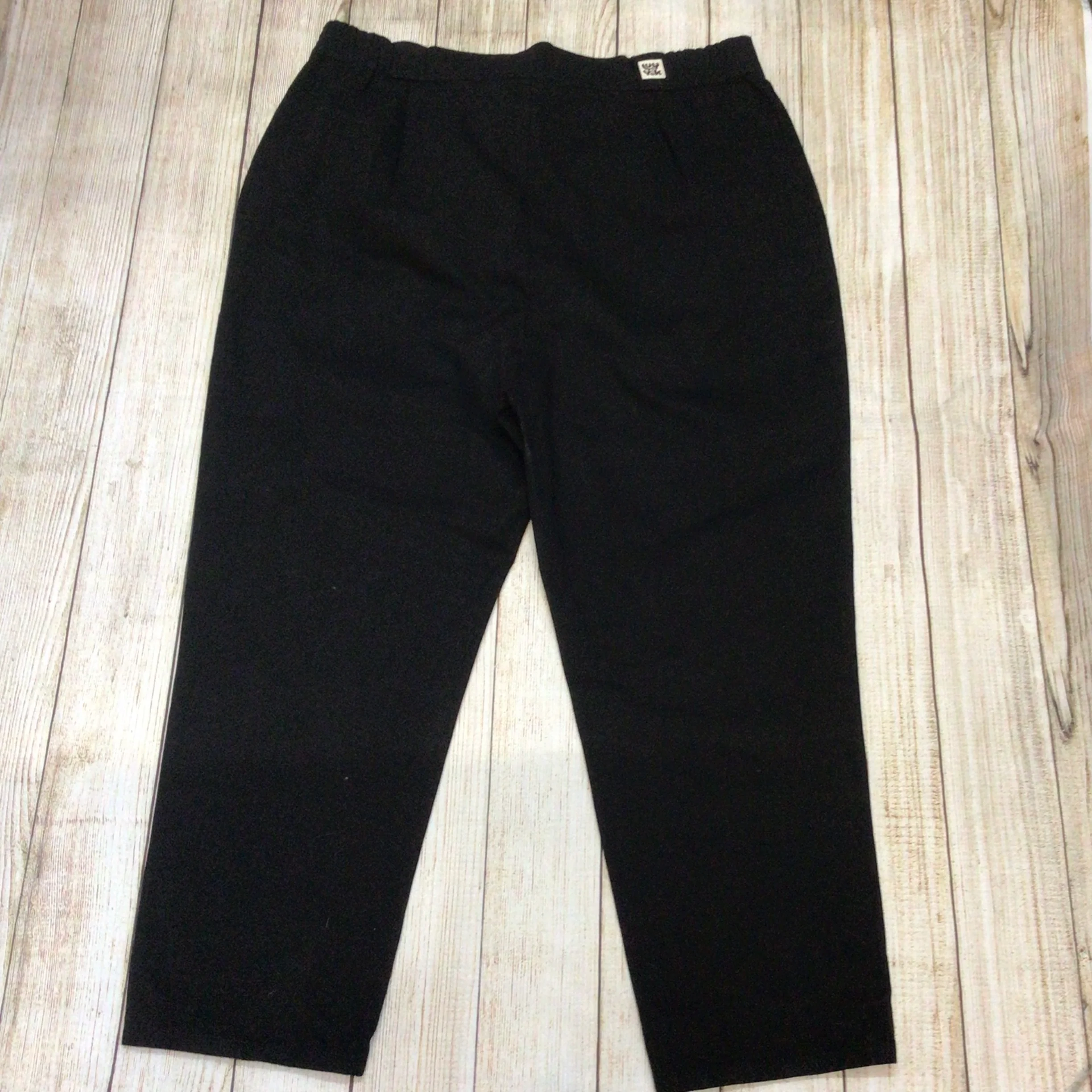 BNWT Lucy & Yak Black Addison Tapered Twill Trousers Size W46R - Image 4