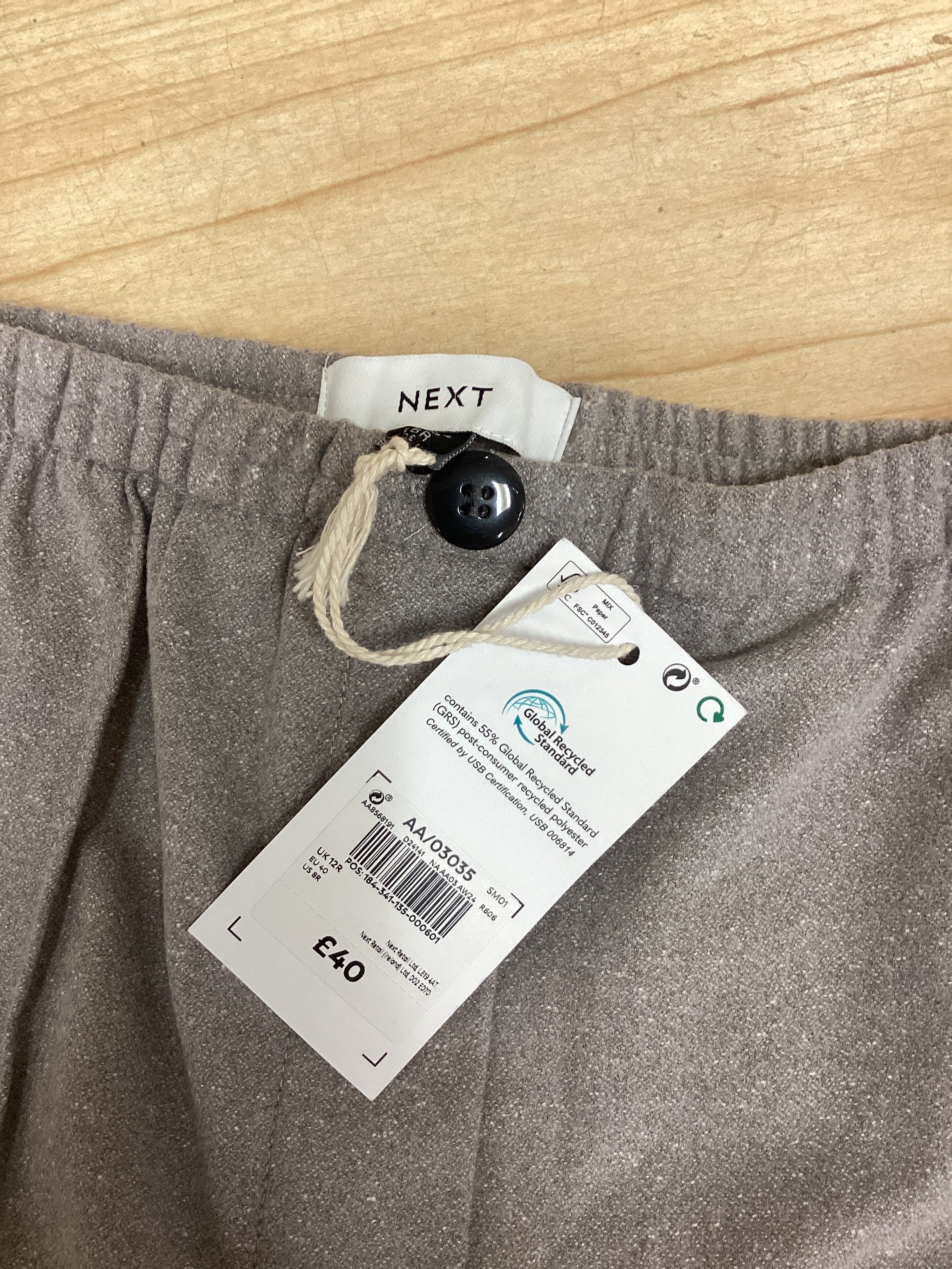 BNWT NEXT Smart Joggers Grey - Size UK 12R - Image 5