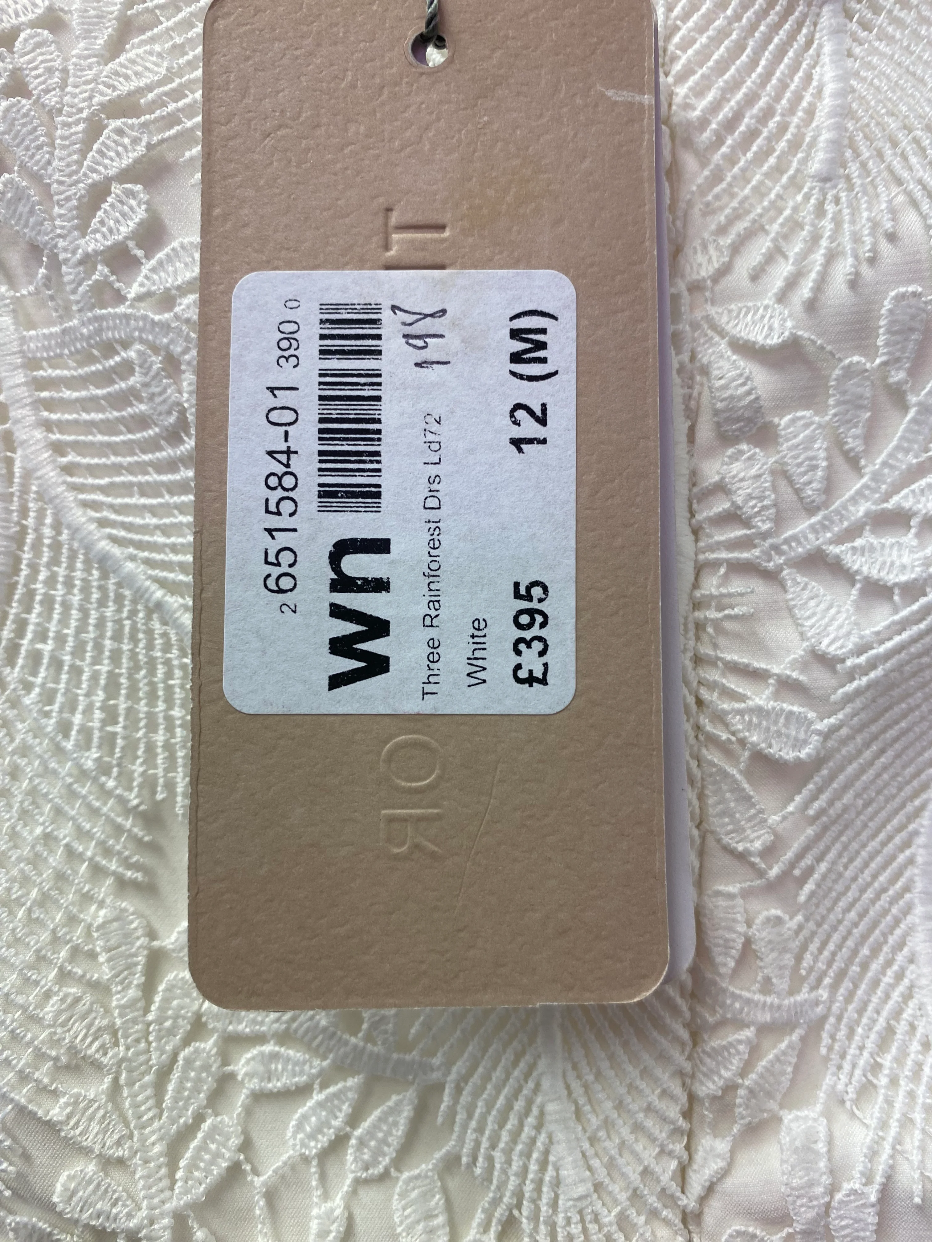 BNWT Three Floor Cream Lace Dress Size 12 - Image 3