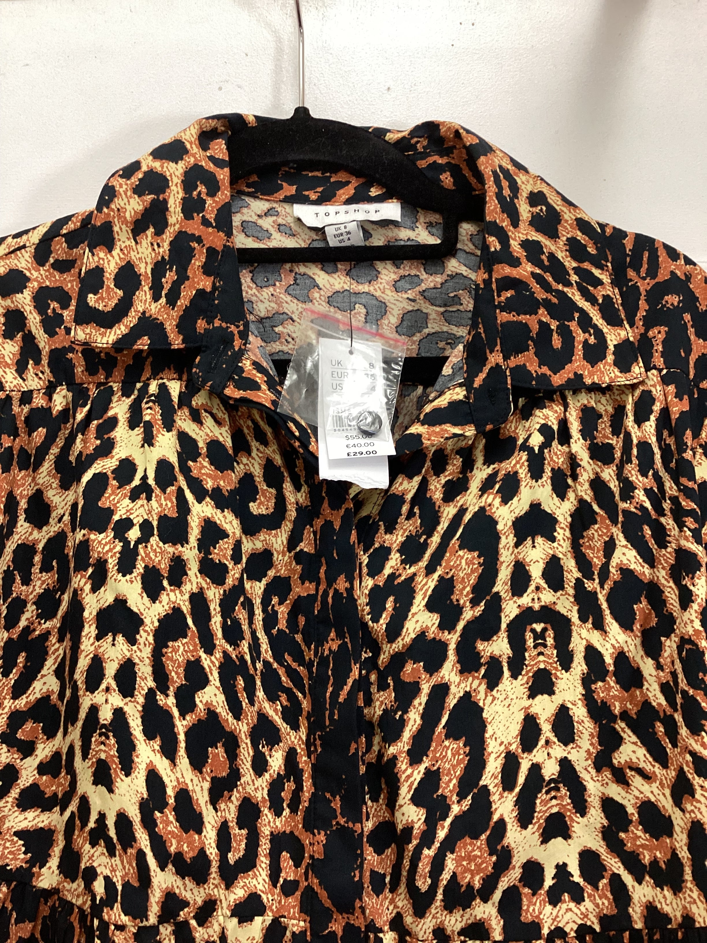 BNWT Topshop Blouse Size 8 100% Cotton - Image 2