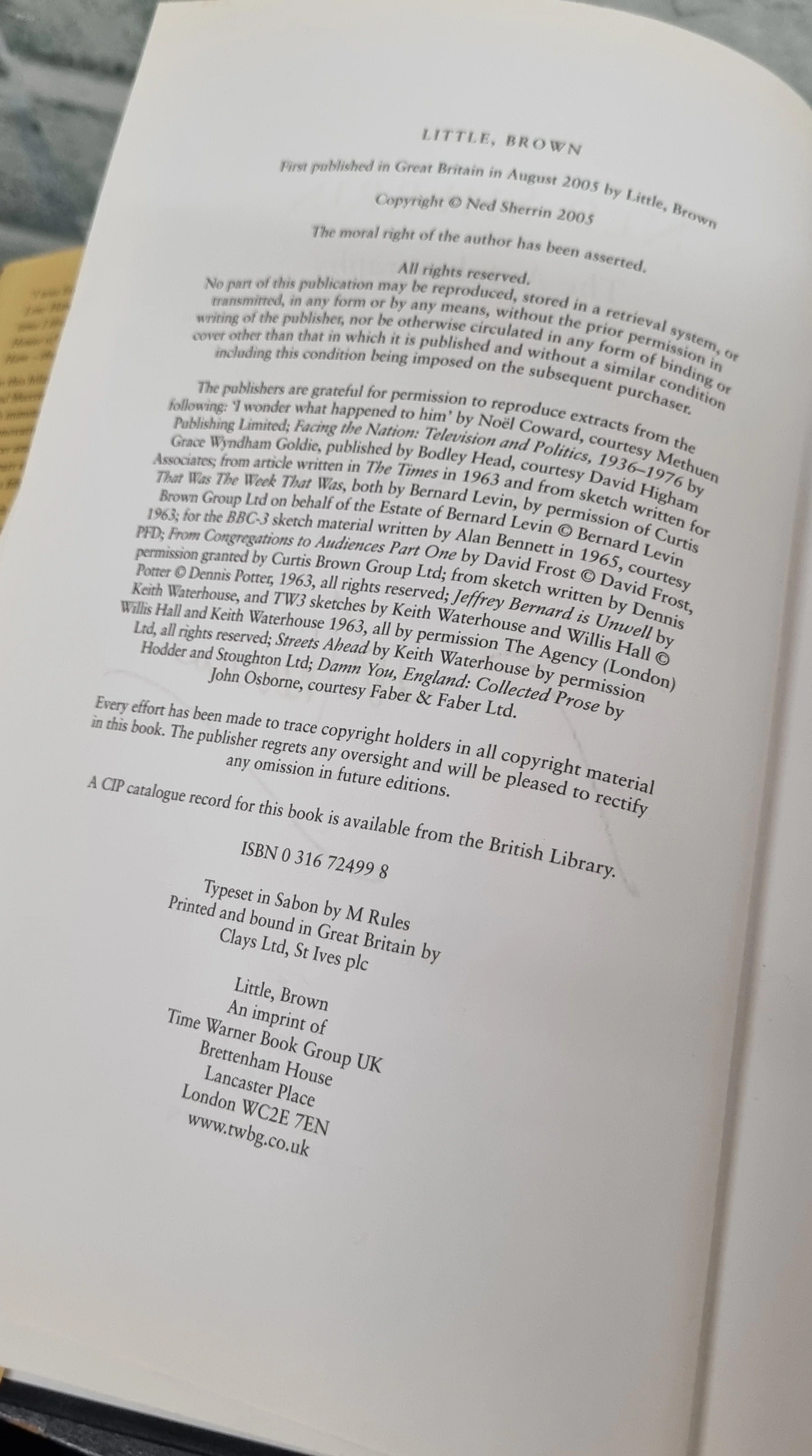 Ned Sherrin The Autobiography Hardback Signed - Image 3