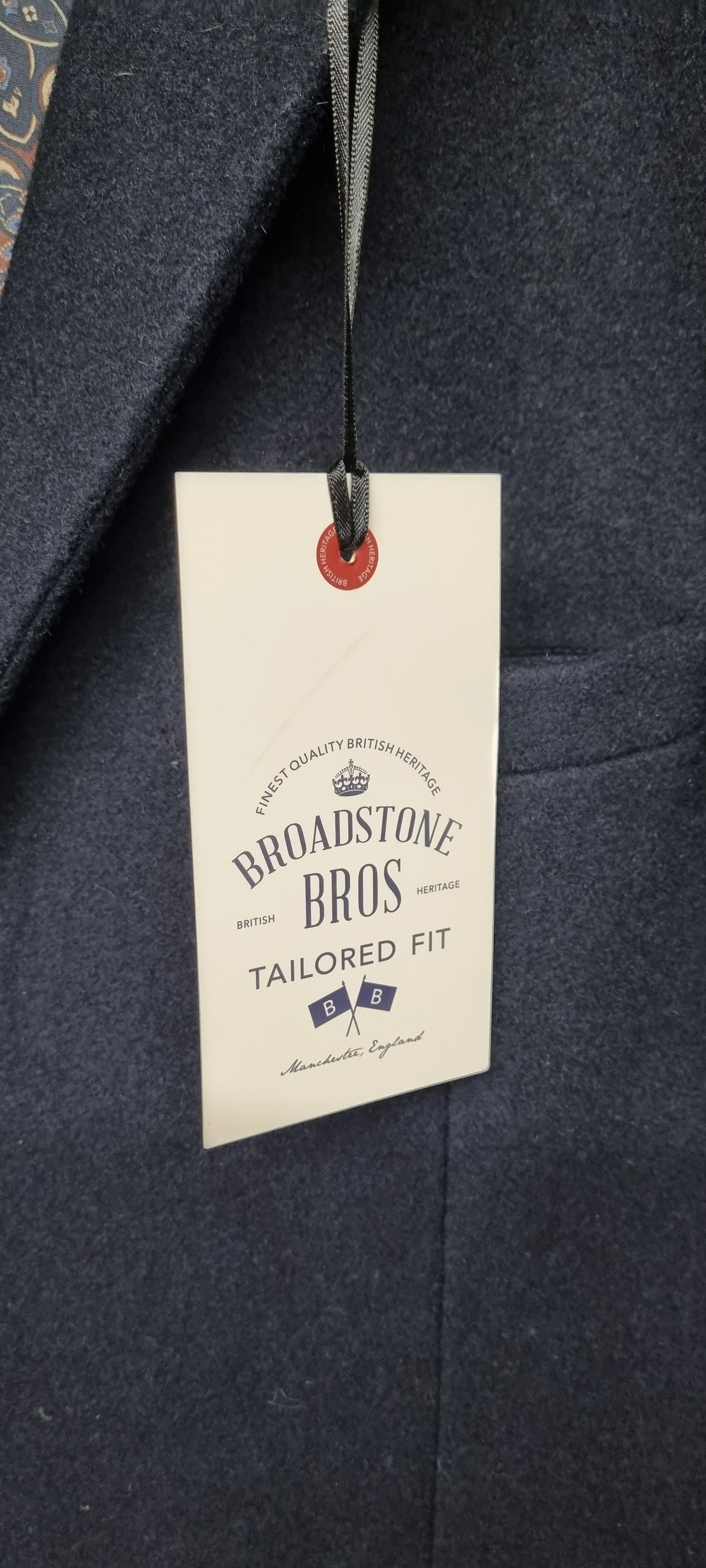 Broadstone Bros Heavy Navy Jacket Size XL BNWT - Image 4