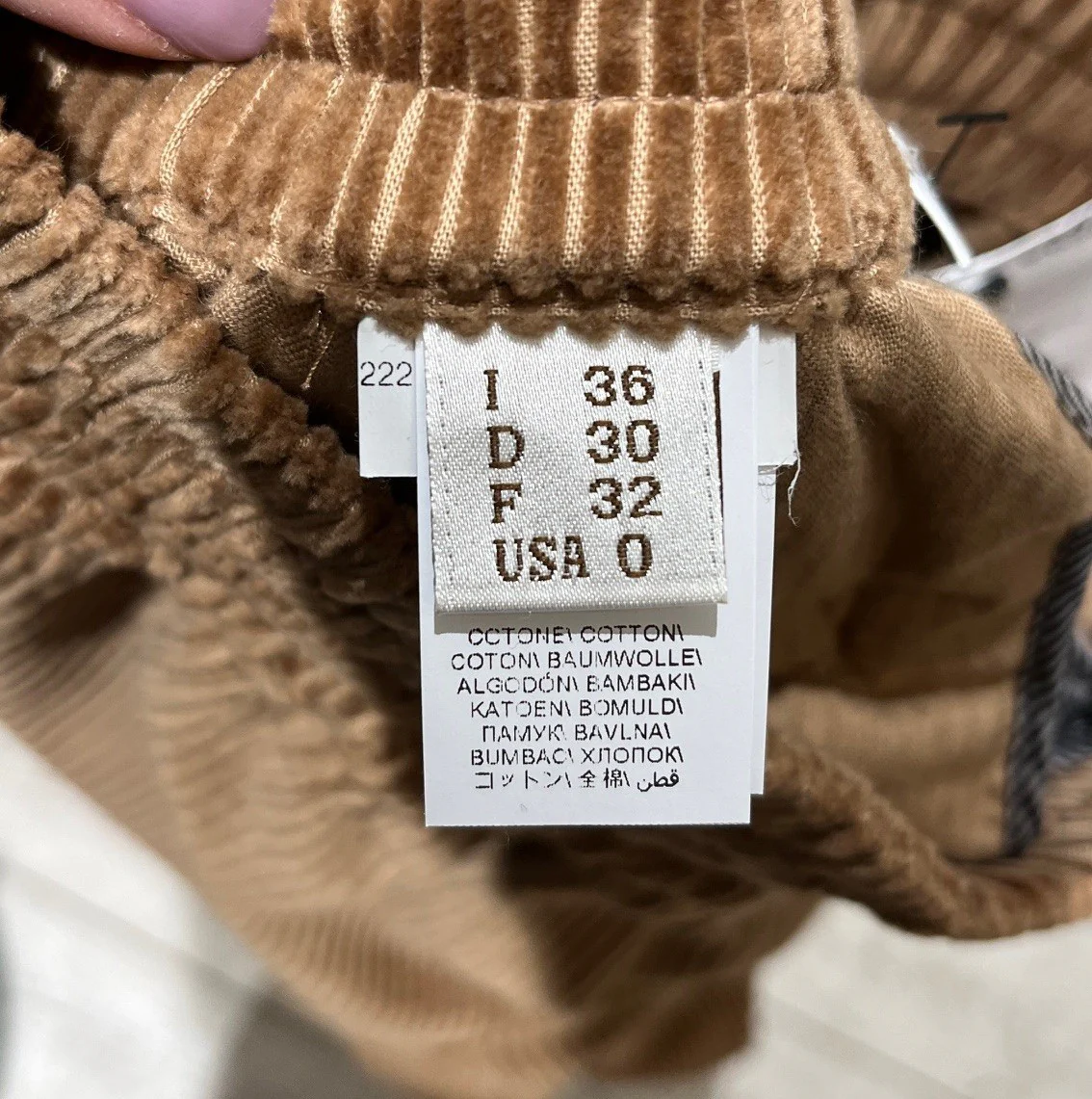 Brunello Cucinelli Brown Corduroy Trousers Size IT 36 / USA 0 - Image 5
