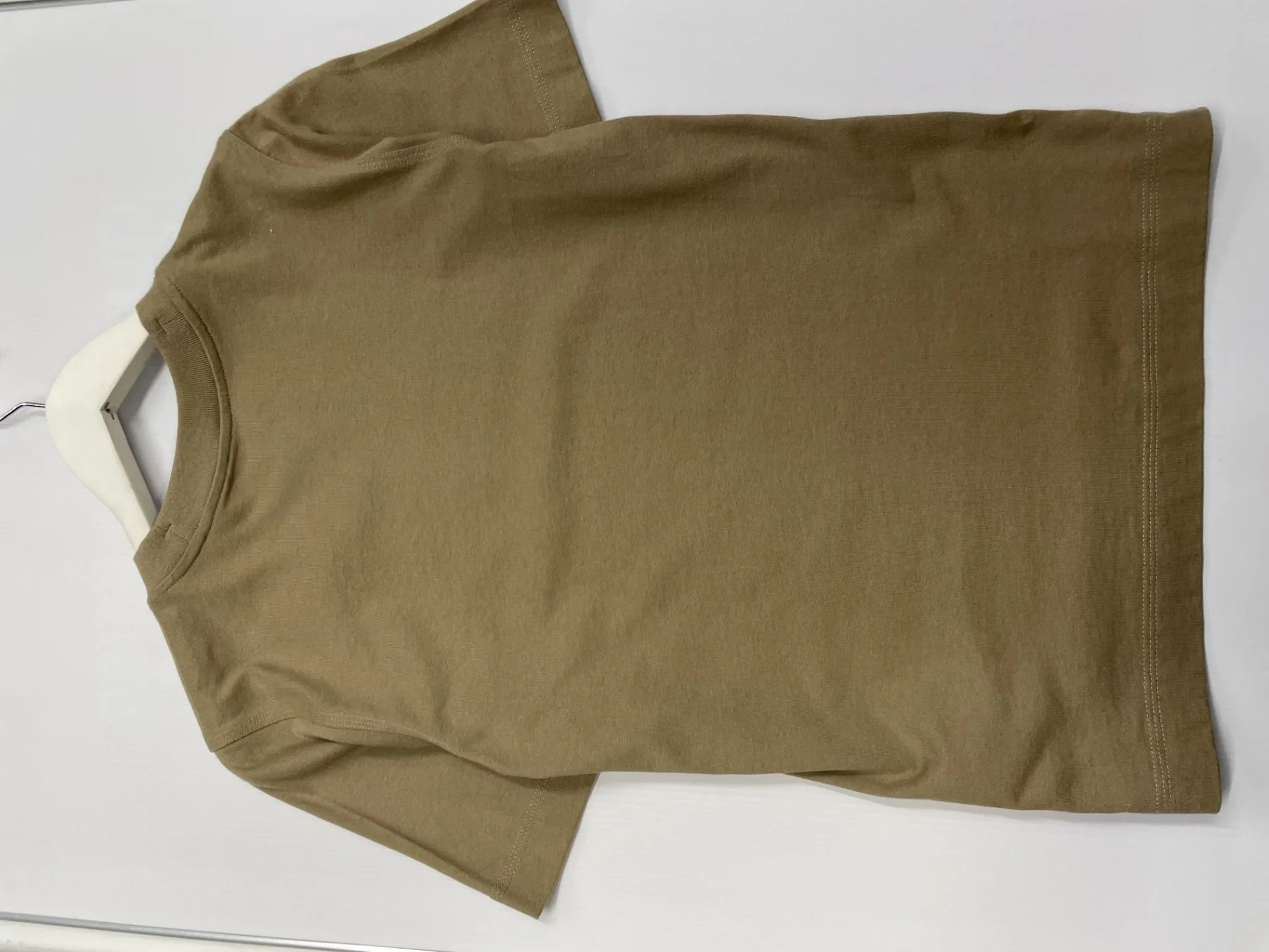 Burberry Khaki Duck Embroidered T-Shirt Size XS - Image 5