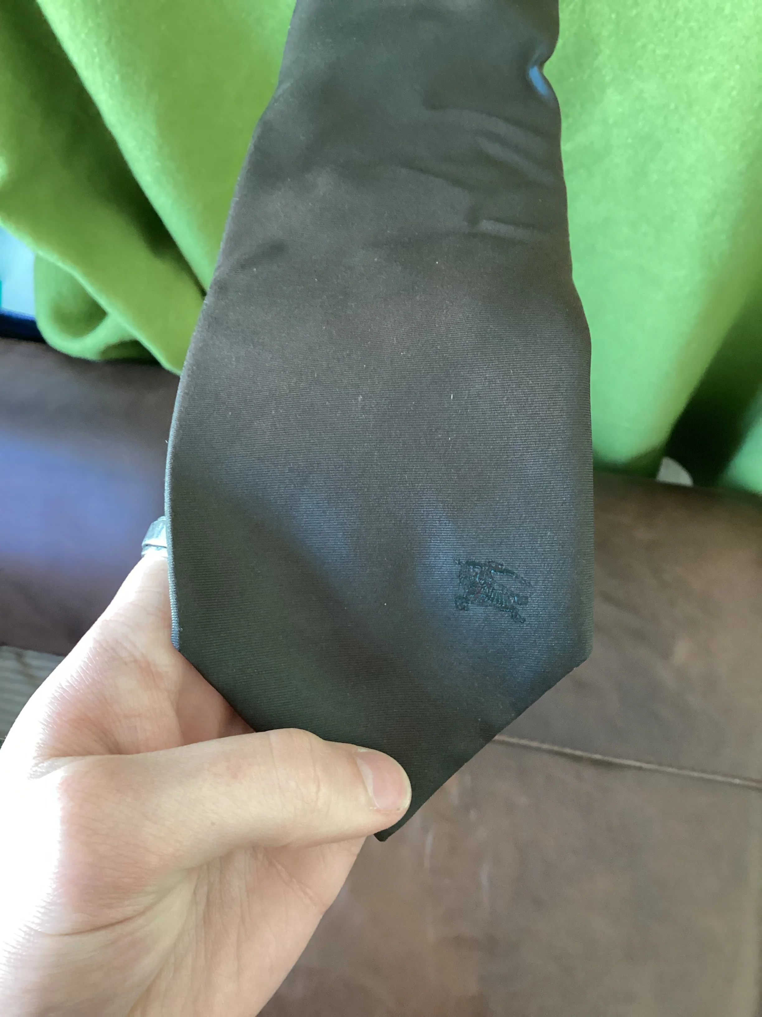 Burberry Two Tone Silk Tie - Image 3