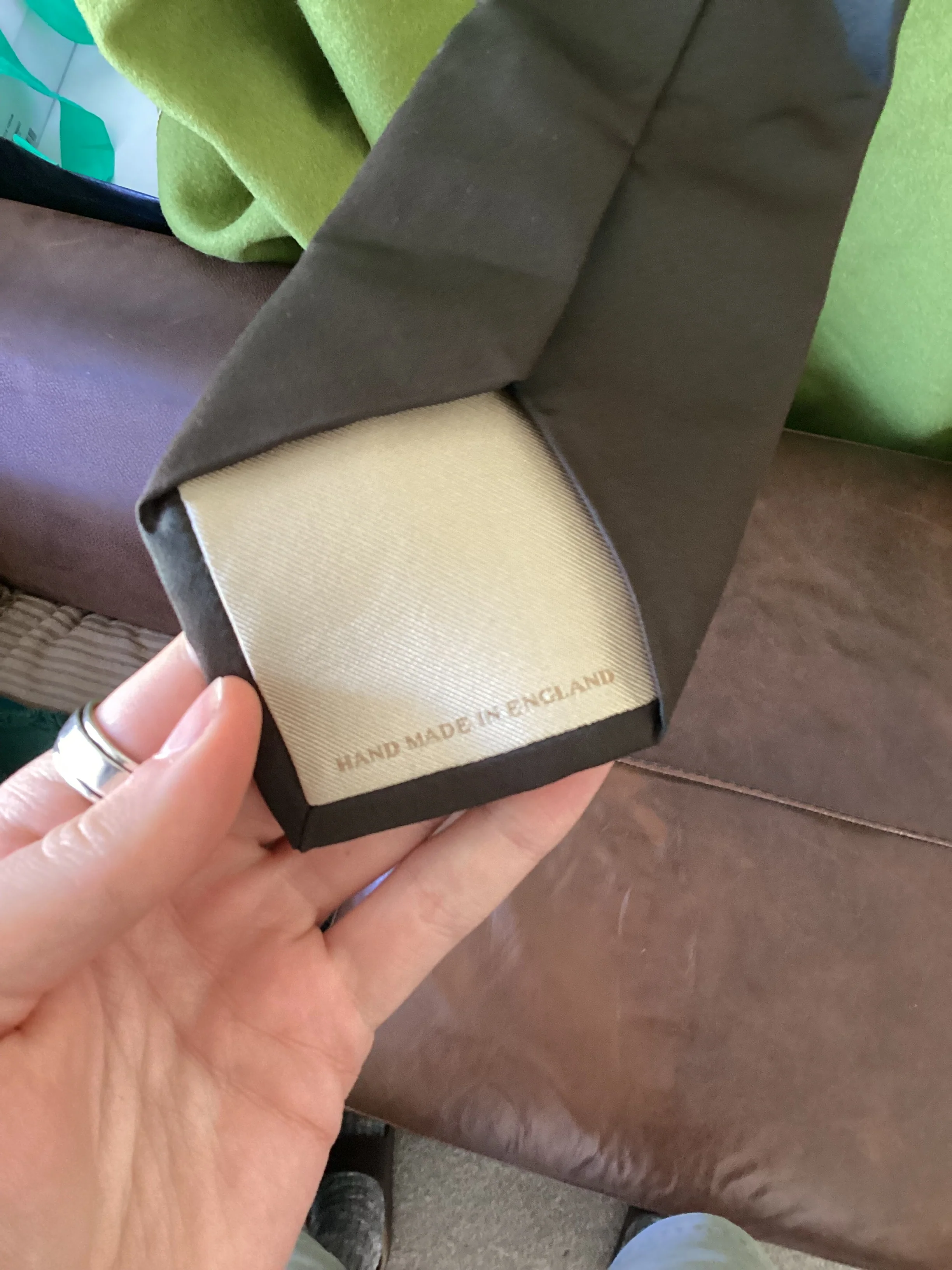 Burberry Two Tone Silk Tie - Image 4