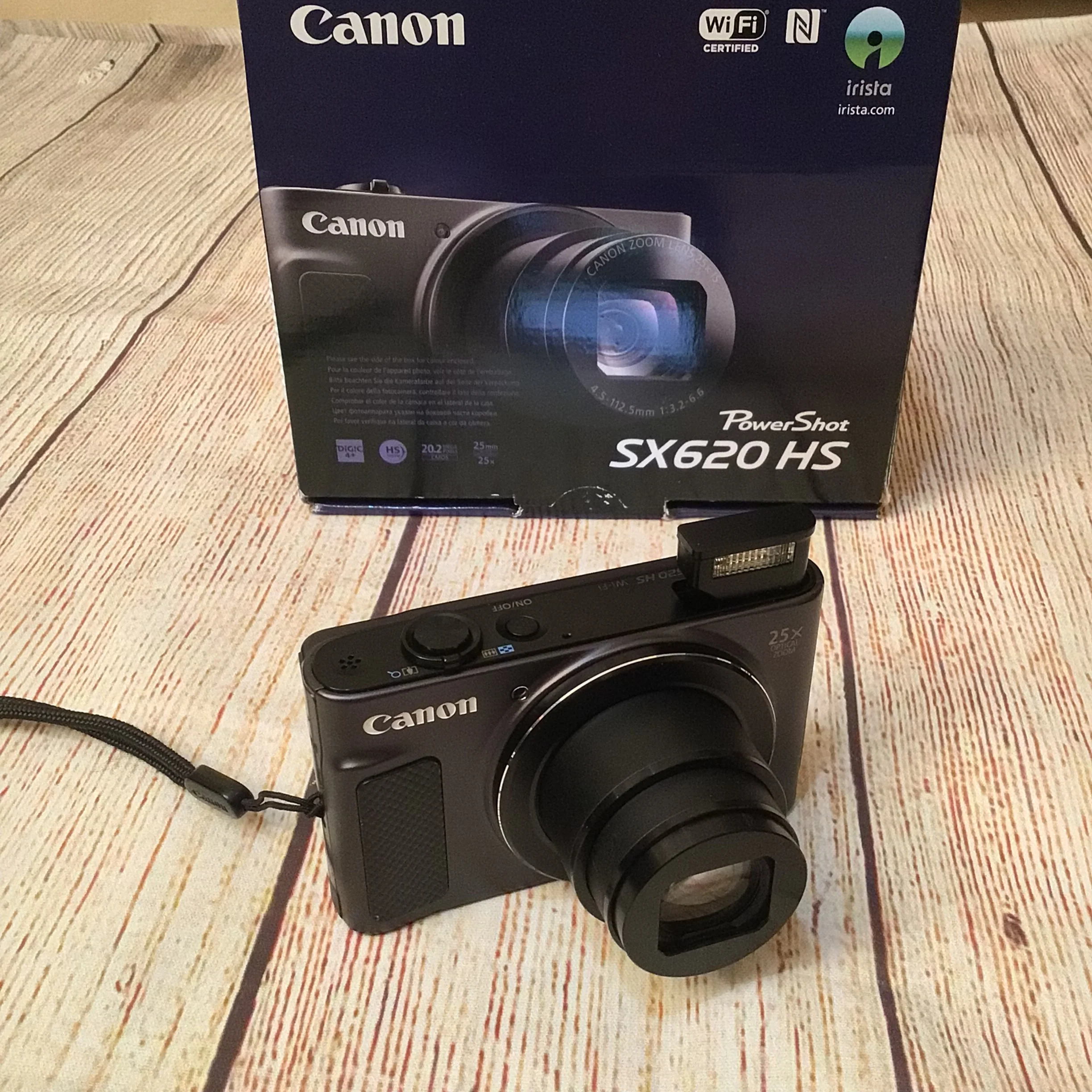 Canon PowerShot SX620 HS Wi-Fi Digital Camera w/Box & Charger - Image 3