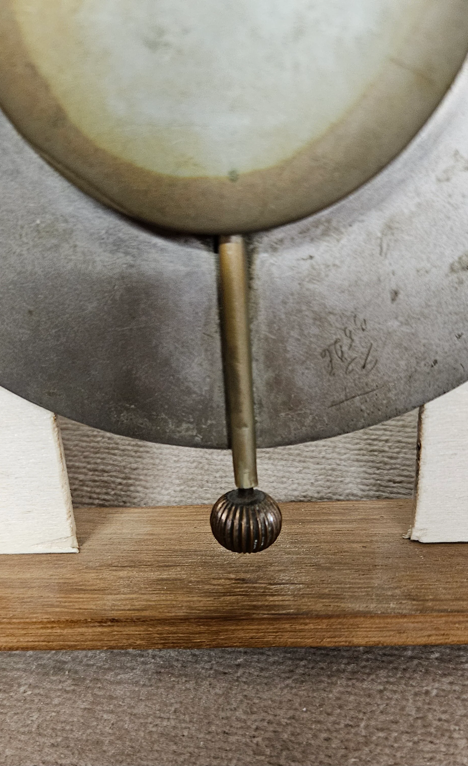 Vintage 8 Days Car Clock in Wooden Frame Needs Restoring - Image 5