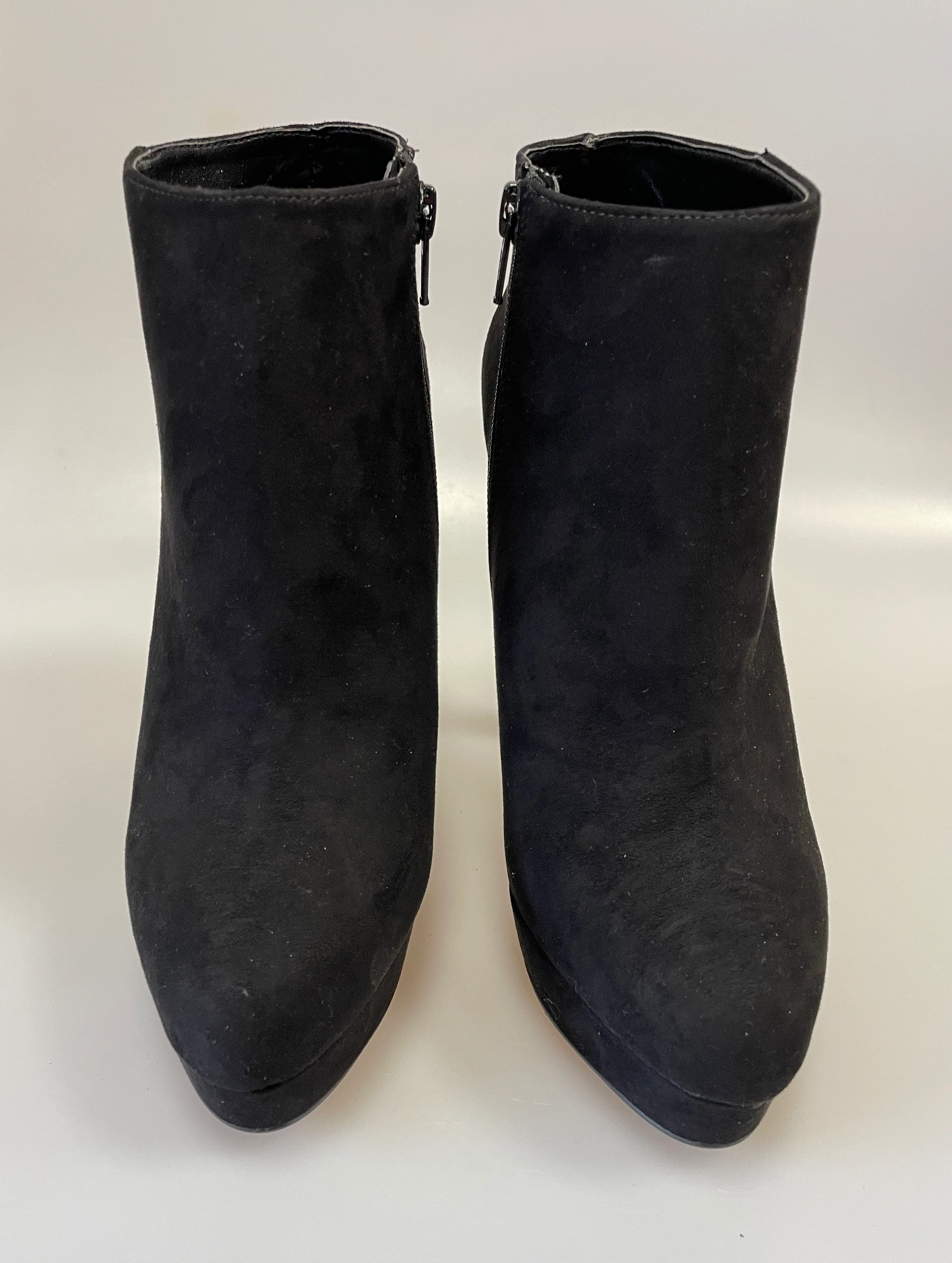 Carvela by Kurt Geiger New in Box Black Faux Suede Heeled Wedged Boots EU 38 UK 5 - Image 3
