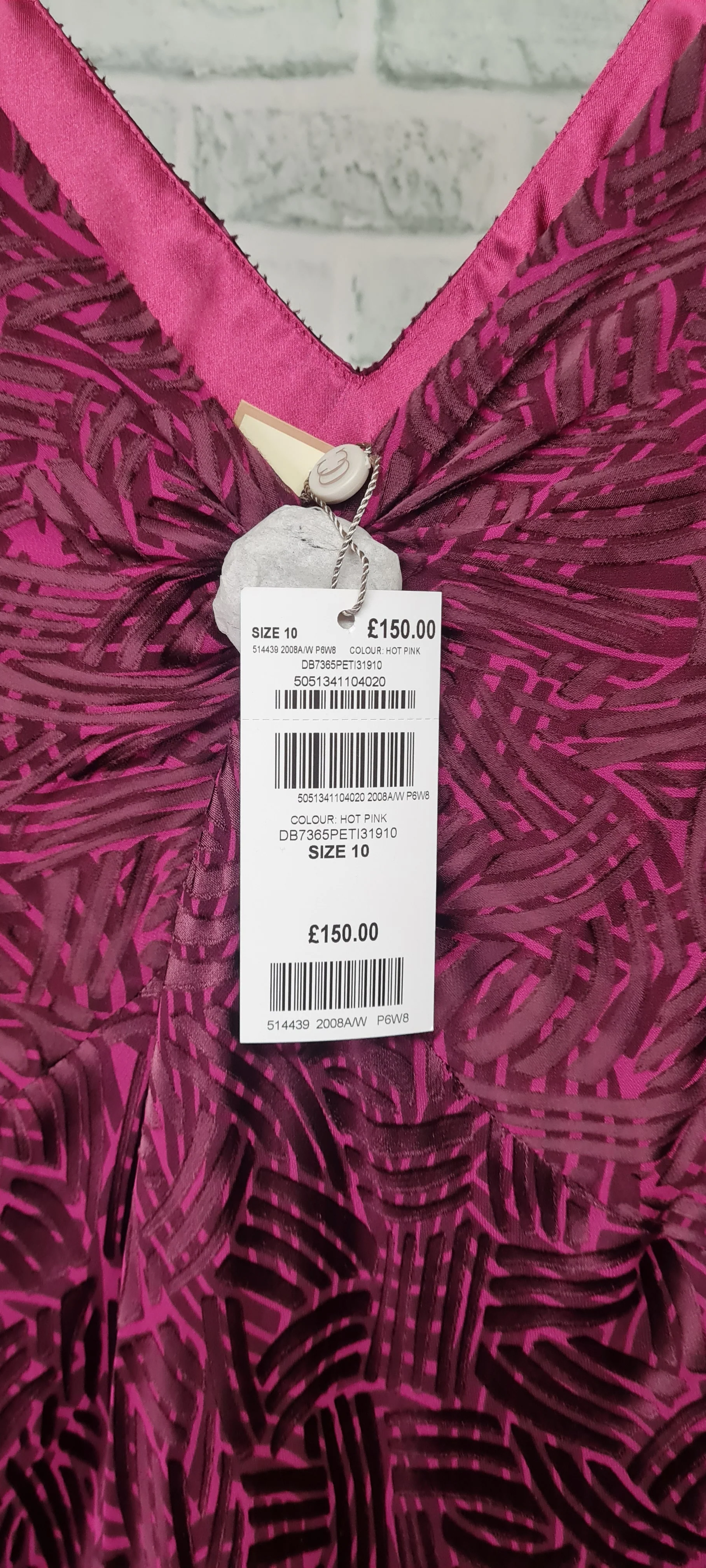 CC Petite Hot Pink Midi Dress Size 10 BNWT - Image 3